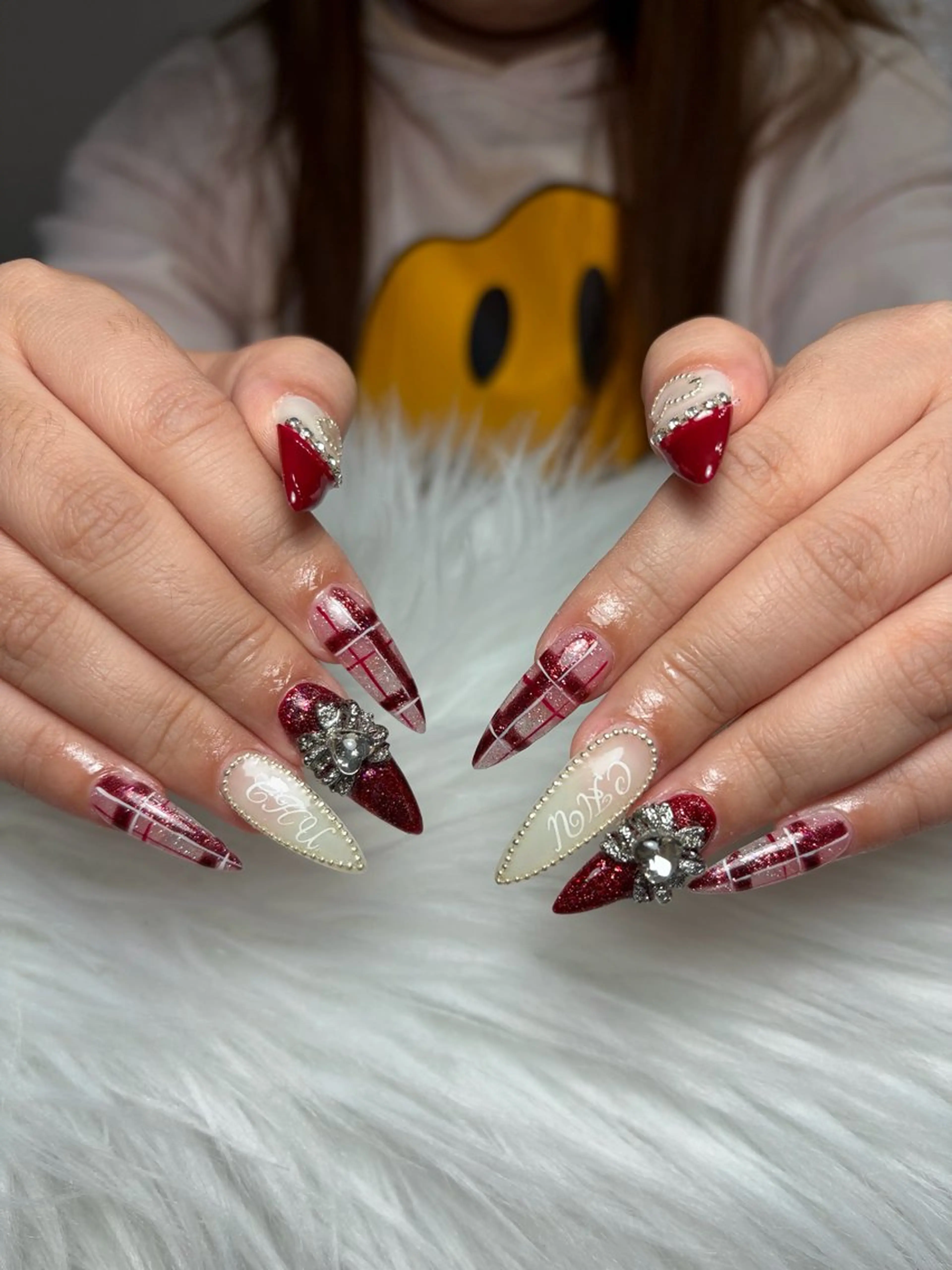 ネイル アートネイル 長さ出し ジェルネイル マグネットネイル ニュアンスネイル ハンドネイル Cloudy Chan Nailのネイルデザイン