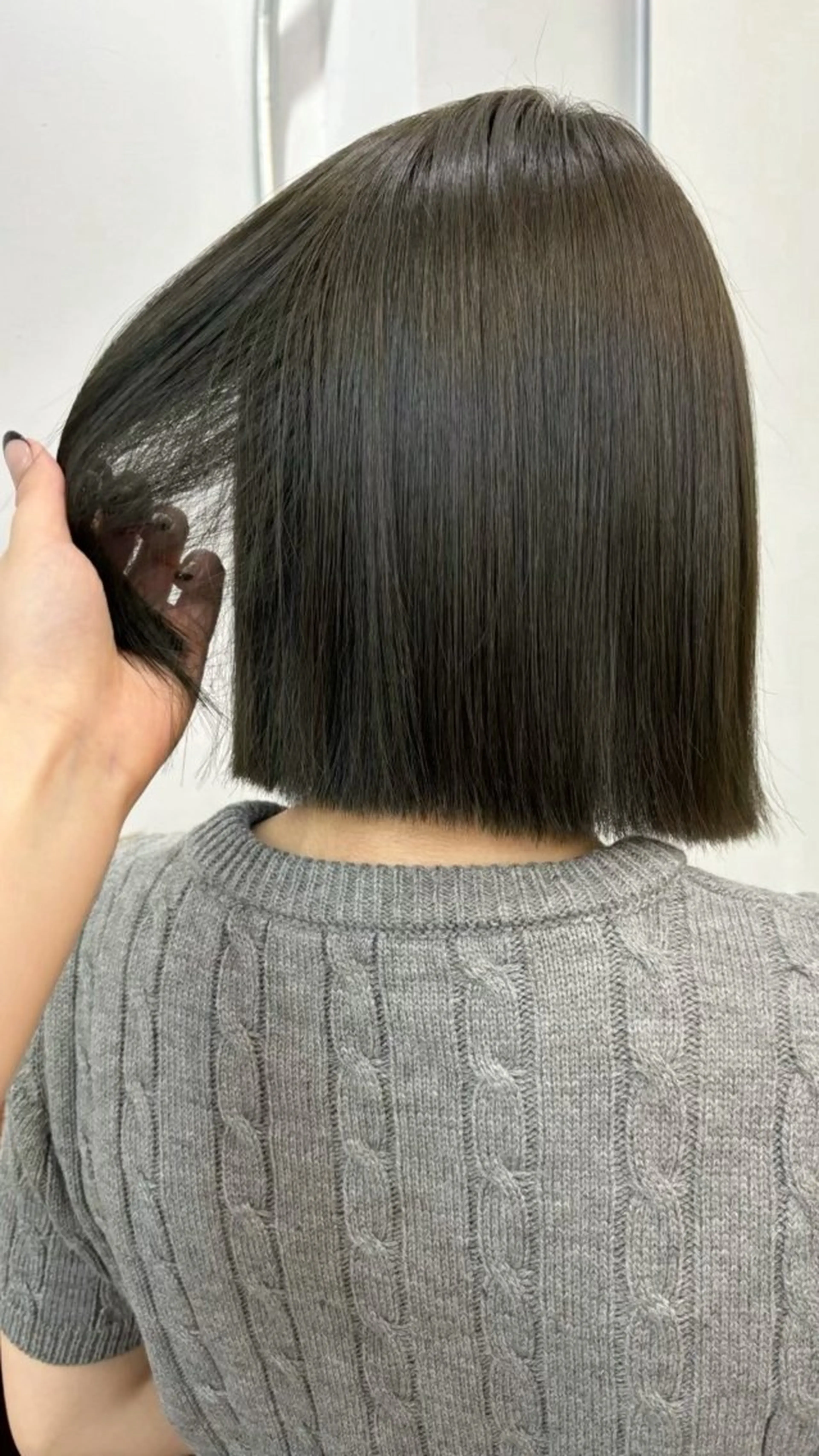 ミディアム カラー 透明感カラー 蛭町 遥香のヘアスタイル