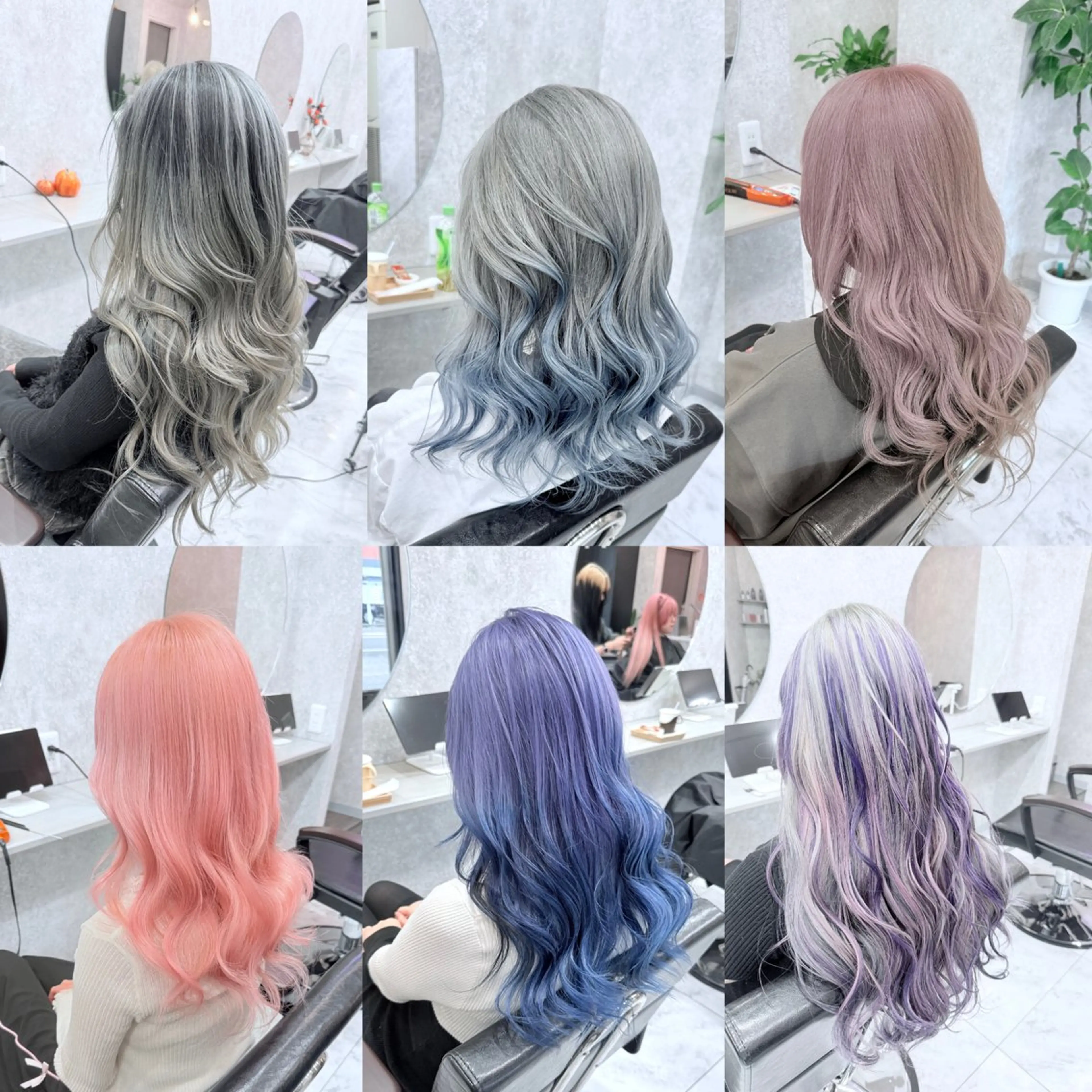 ロング 髪質改善 ヘアカラー 🌈派手髪ハイトーン 🌈鈴木亮太🌈のヘアスタイル