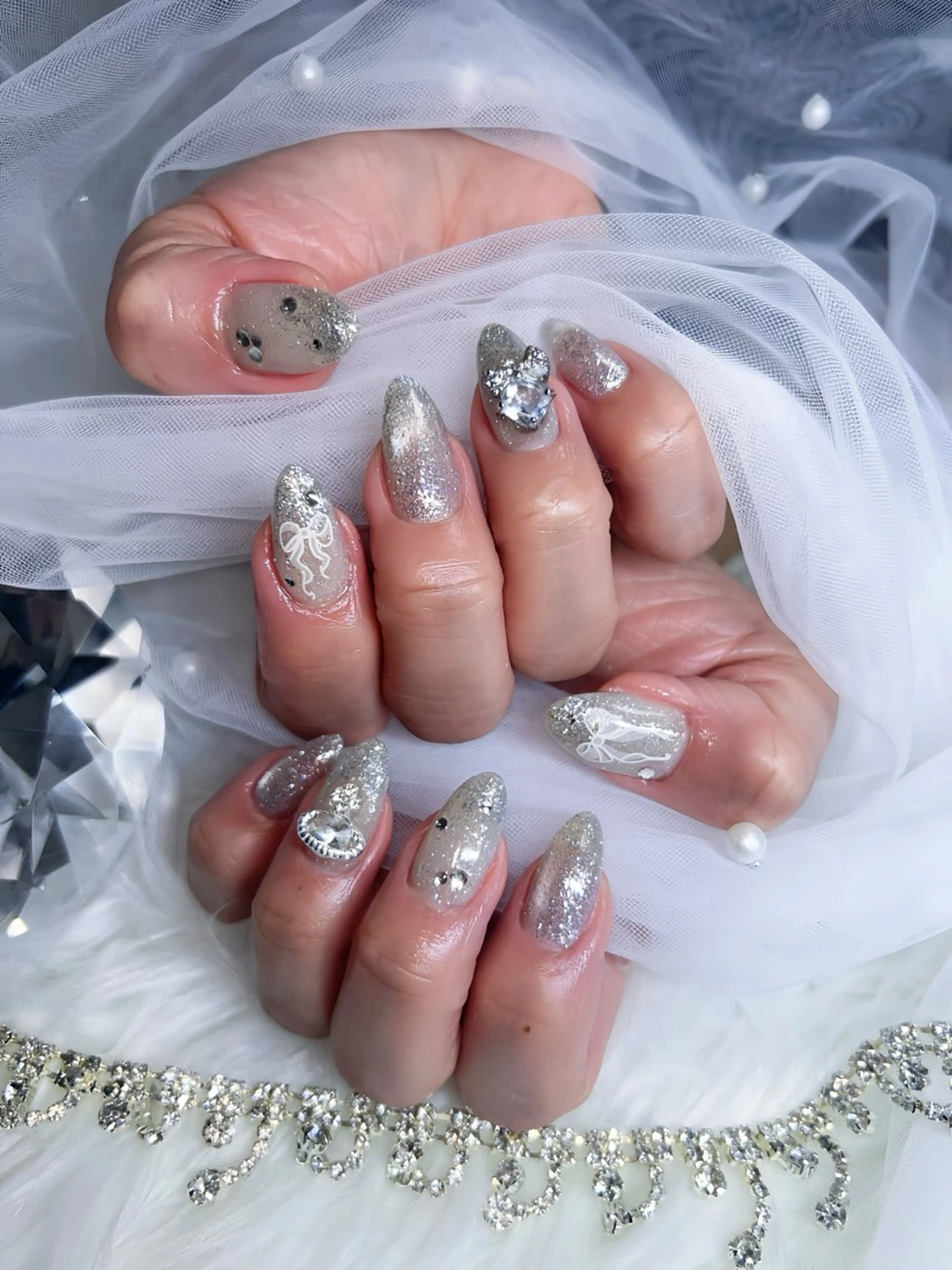 ネイル キラキラネイル ハンドネイル Nail salon suuのネイルデザイン