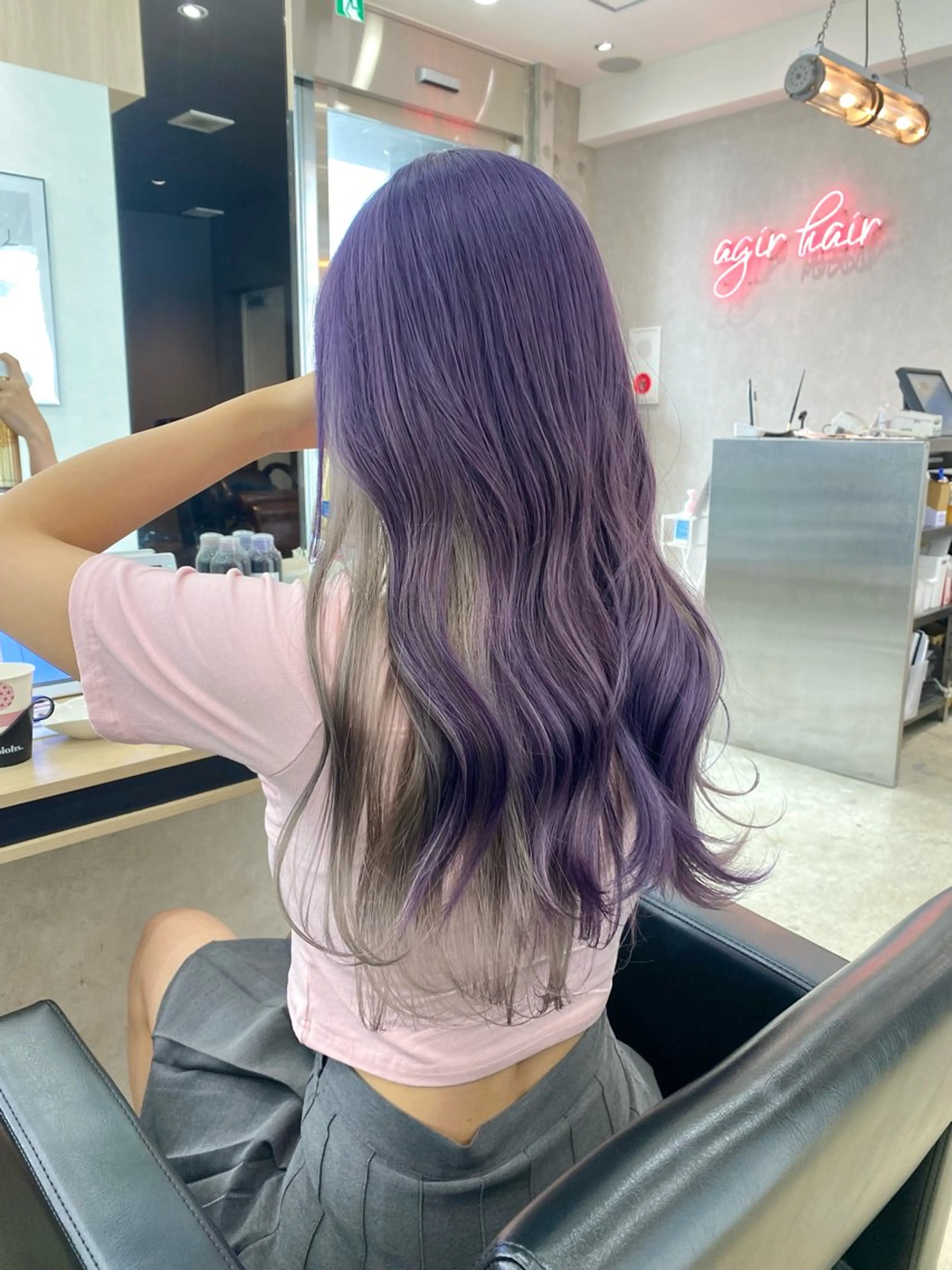 ロング カラー ヘアアレンジ ヘアカラー 小顔カット/艶 カラー特化♡MIHOのヘアスタイル