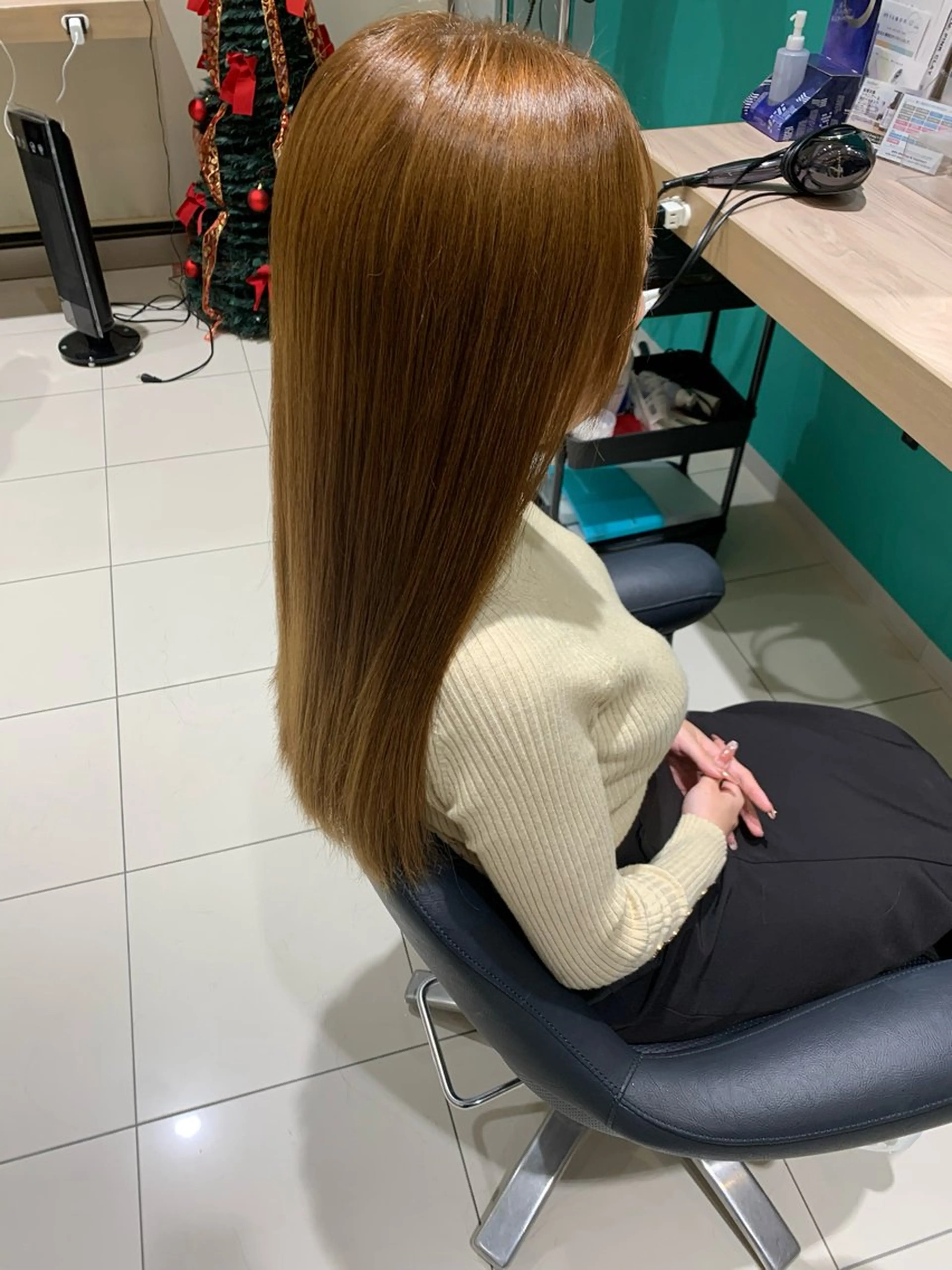 ロング カラー 縮毛矯正 ヘアカラー 河村 拓海のヘアスタイル