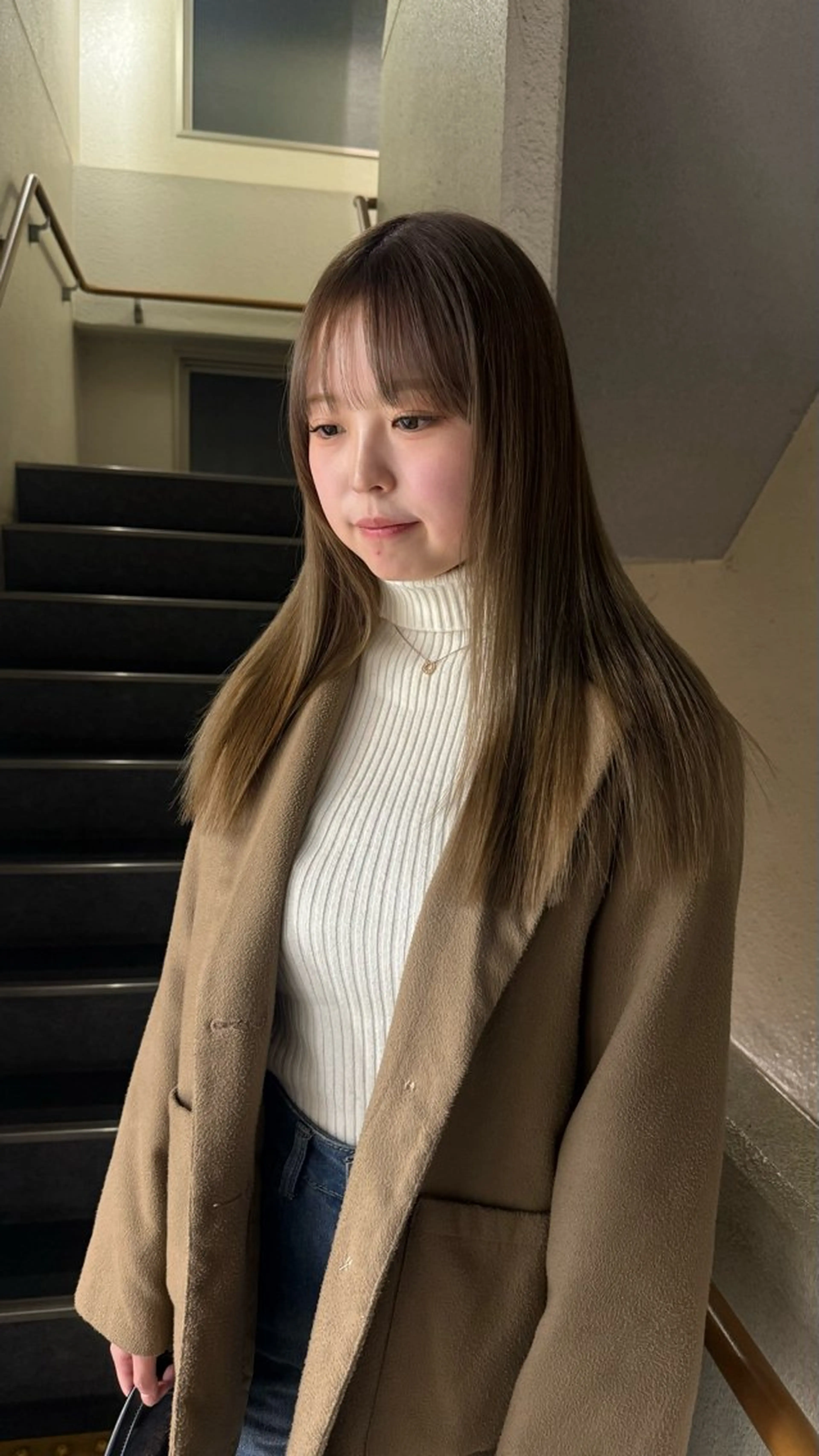 ロング 伸ばしかけ レイヤーカット カラーモデル募集中 Rei🐈‍⬛/大宮のヘアスタイル