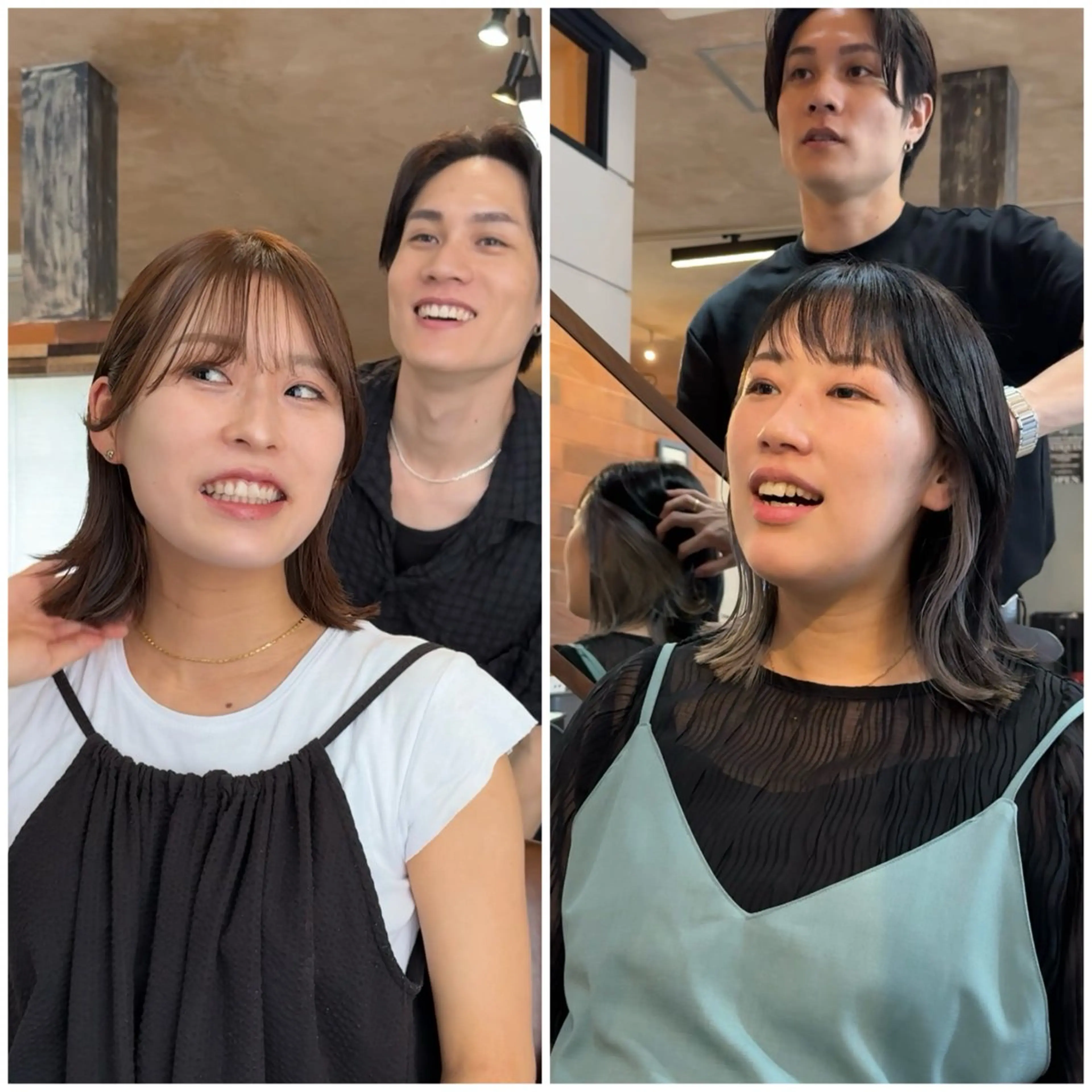 ミディアム ボブ/レイヤーボブ/ 竹原湧太【LUAU】のヘアスタイル