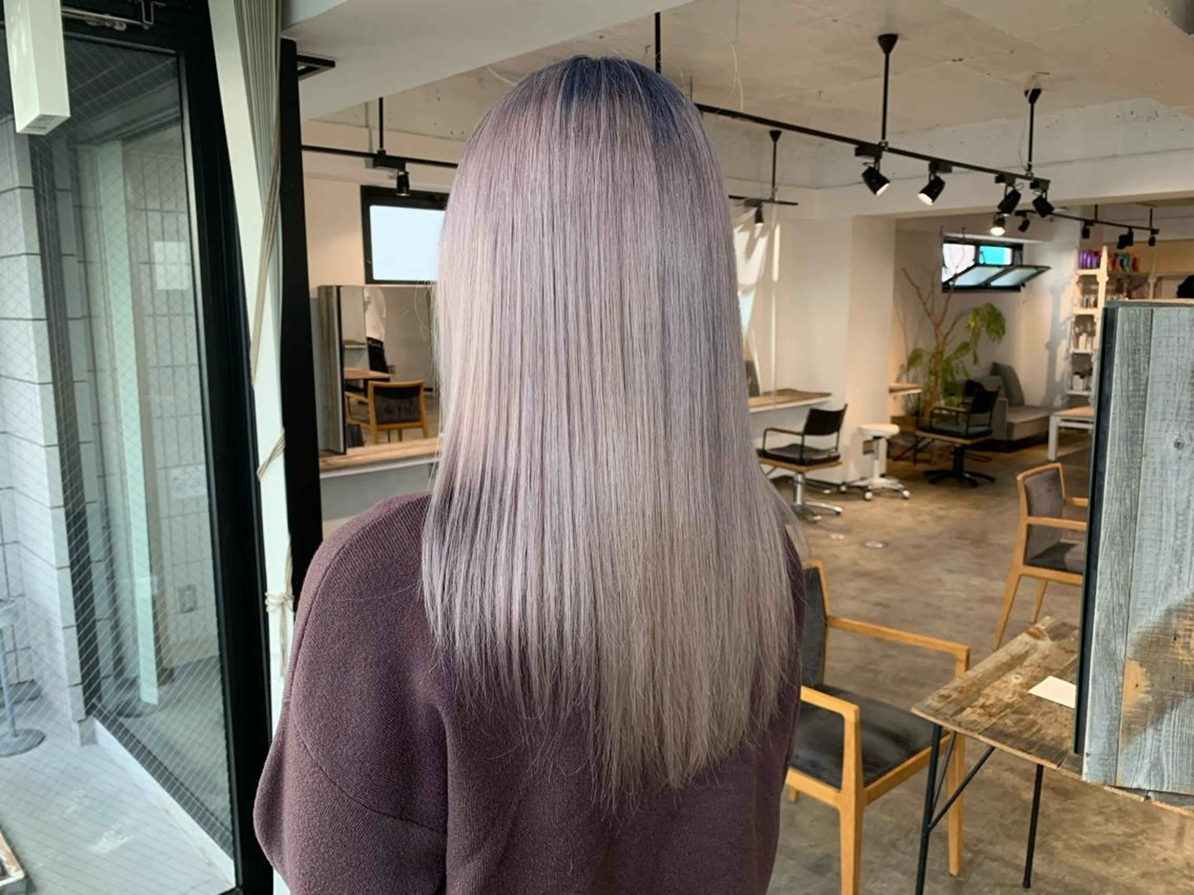 ロング カラー ブリーチ ラベンダーカラー ✅ケアブリーチ✅ トヨオカ ノブヒデのヘアスタイル