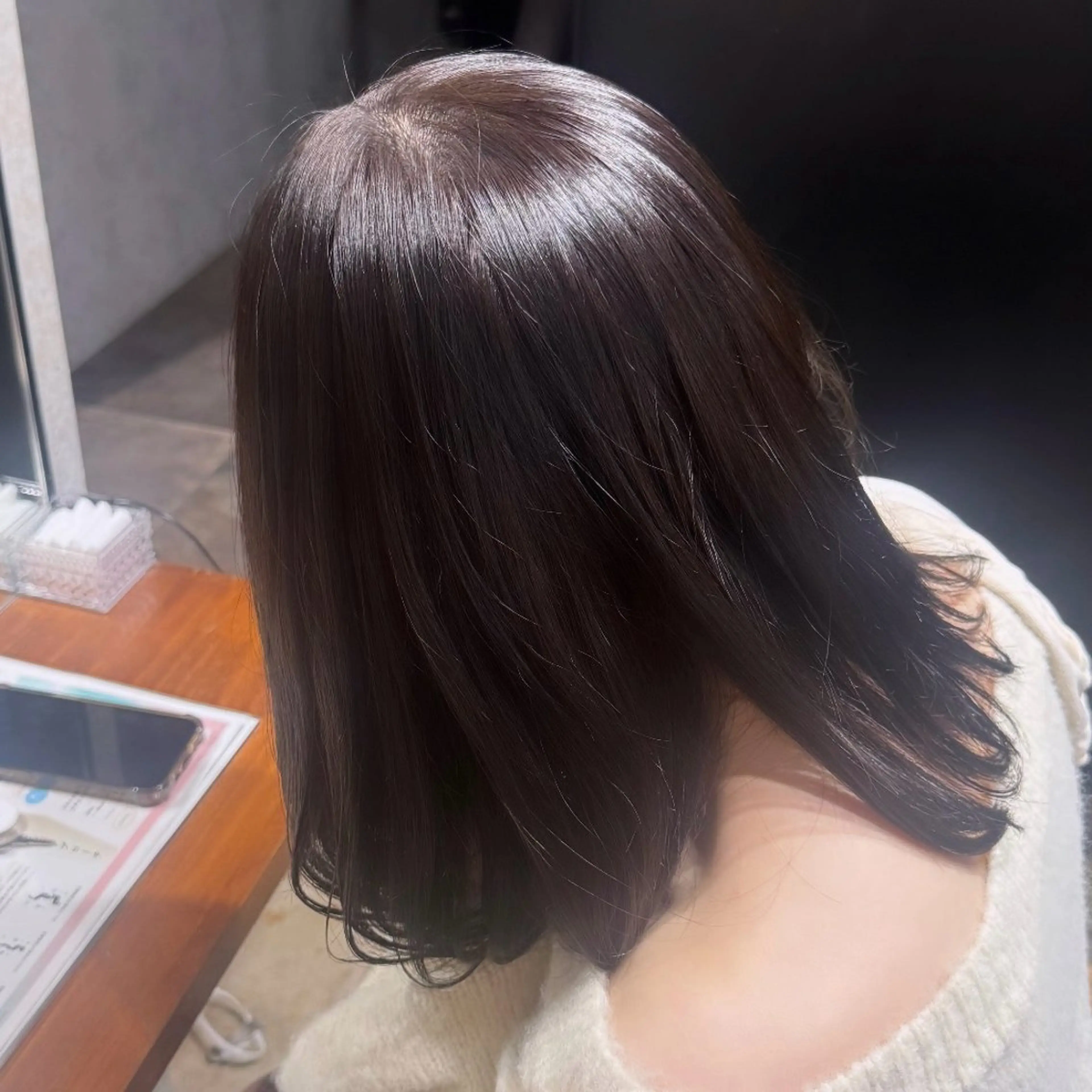 ミディアム ヘアカラー ️🫧透明感🫧🎀 カラー/HINANOのヘアスタイル