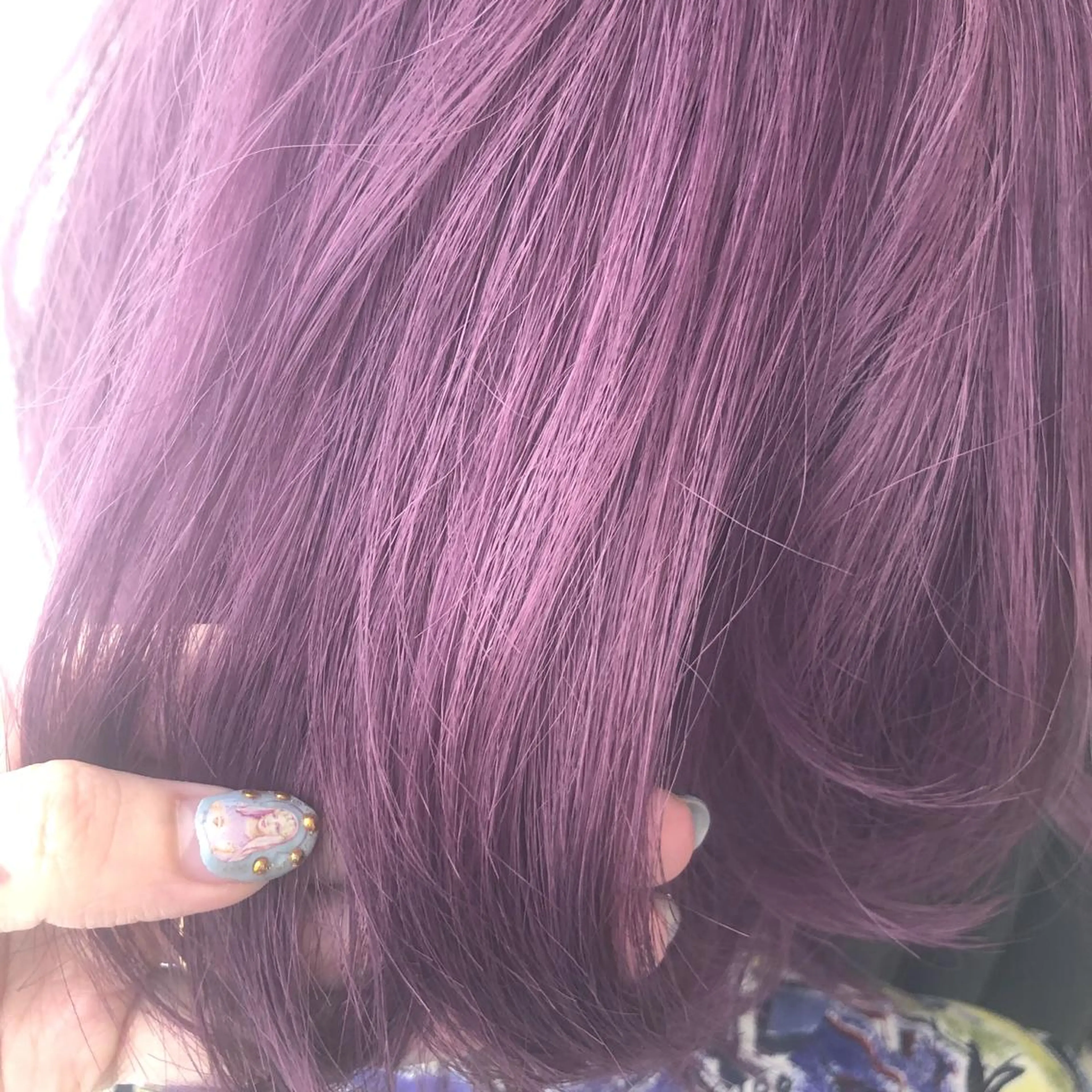 ショート カラー ブリーチ イルミナカラー パープルカラー ORIKA 美容室のヘアスタイル