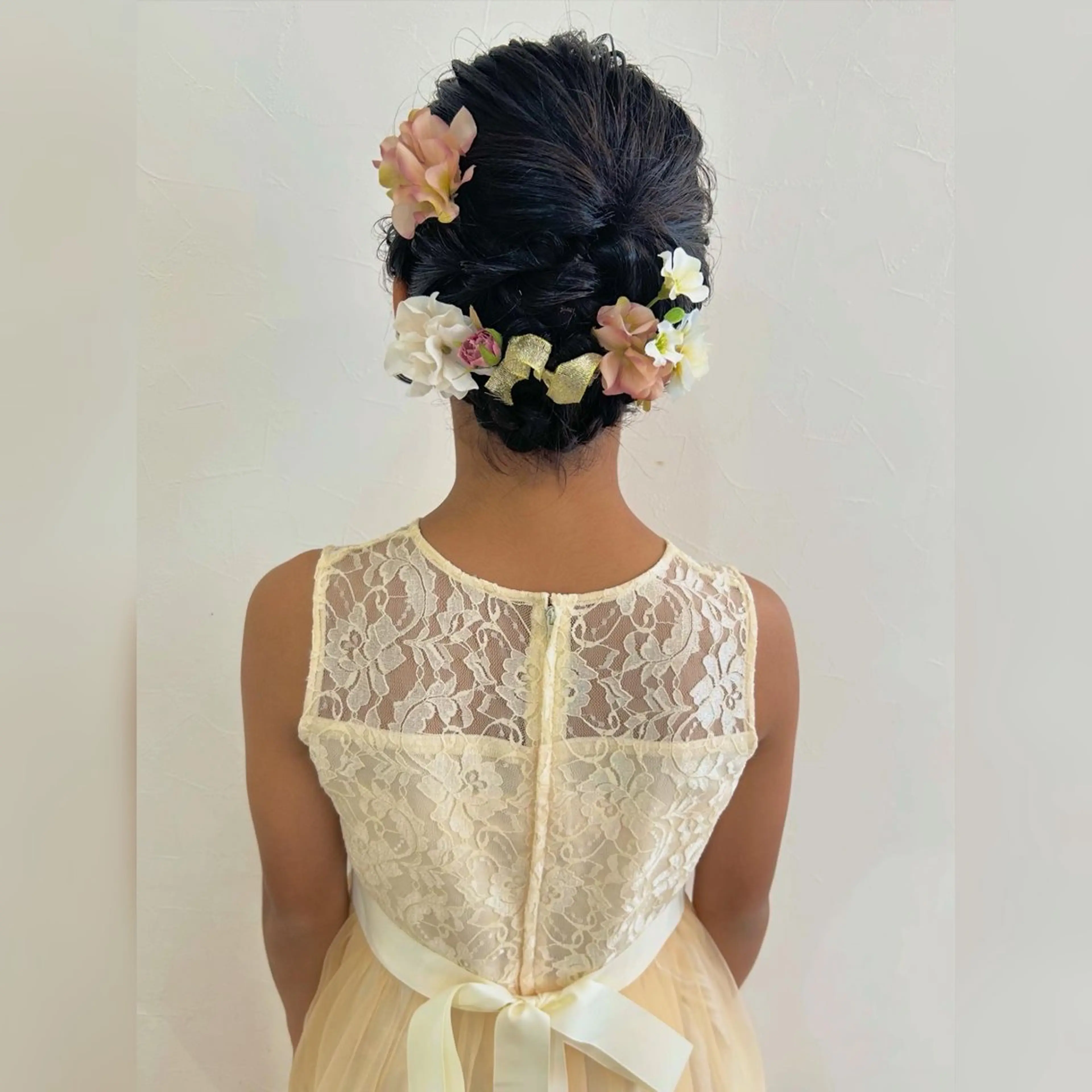 ミディアム ヘアセット お子様と美容室🧸 HidamaRi絢菜のヘアスタイル