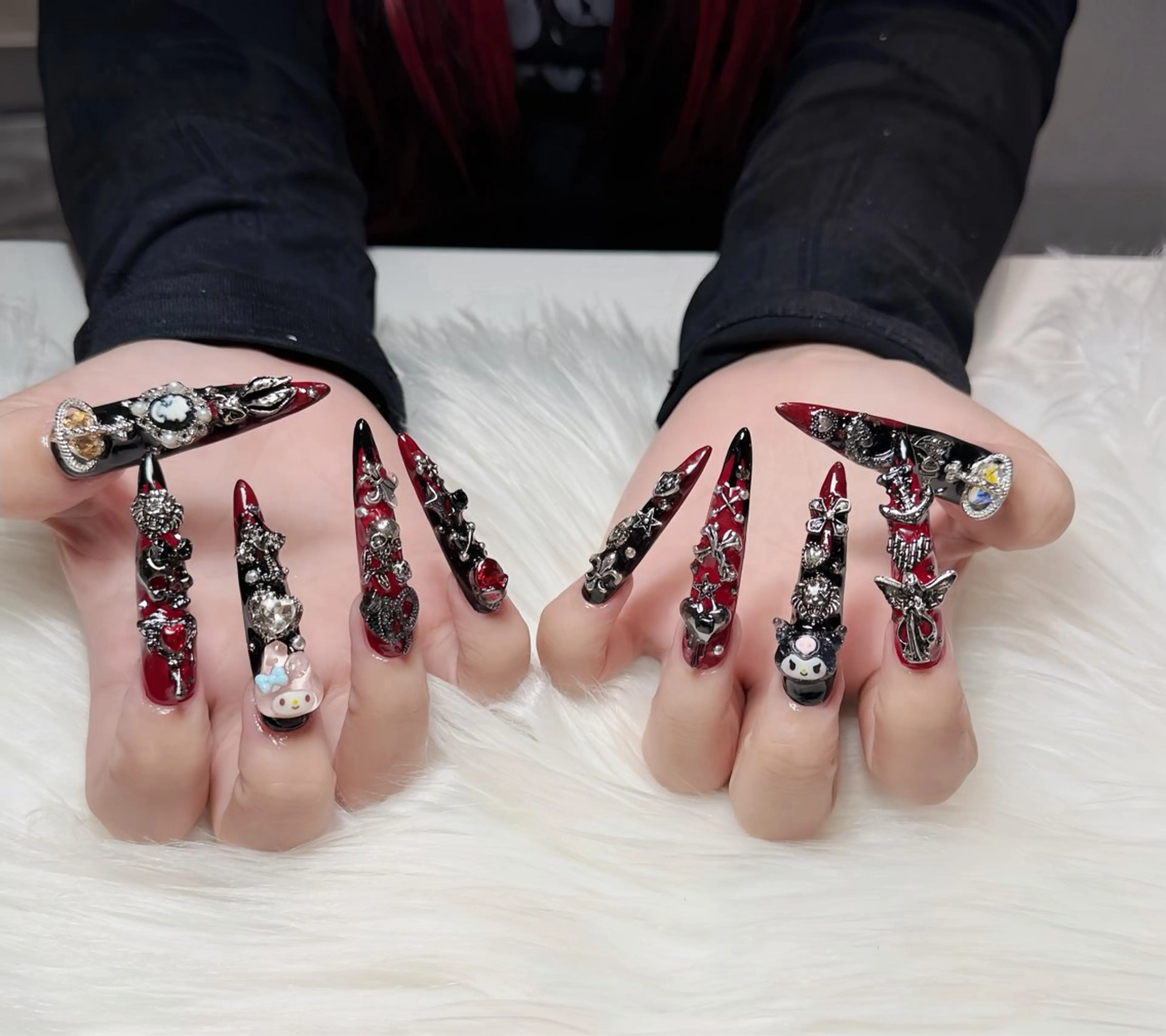 ネイル オーロラネイル チークネイル フットネイル フレンチネイル ジェルネイル ハンドネイル Nichi Nails❤️のネイルデザイン