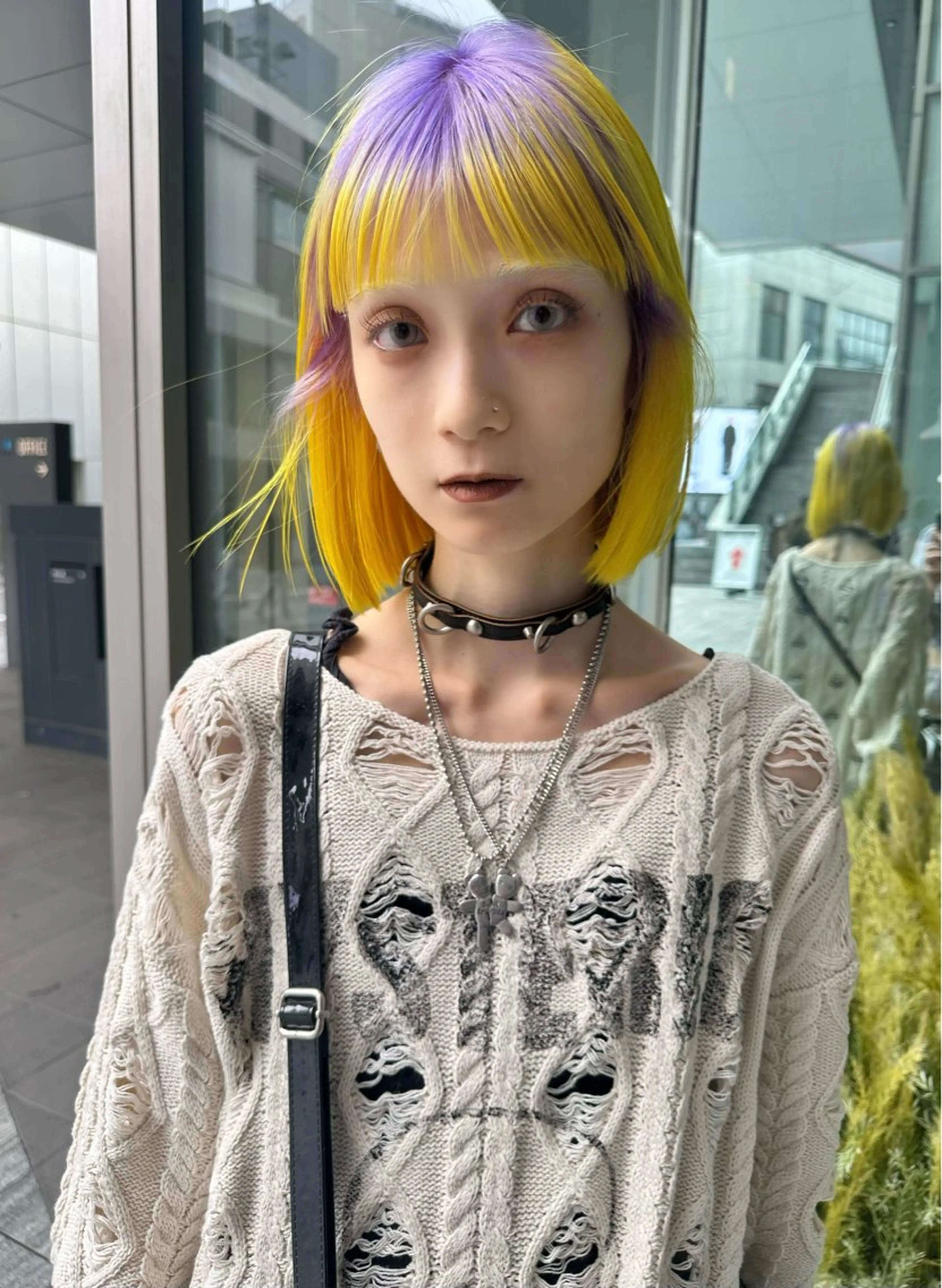 ショート カラー ヘアアレンジ MIYU/ニュアンス /ケアブリーチカラーのヘアスタイル