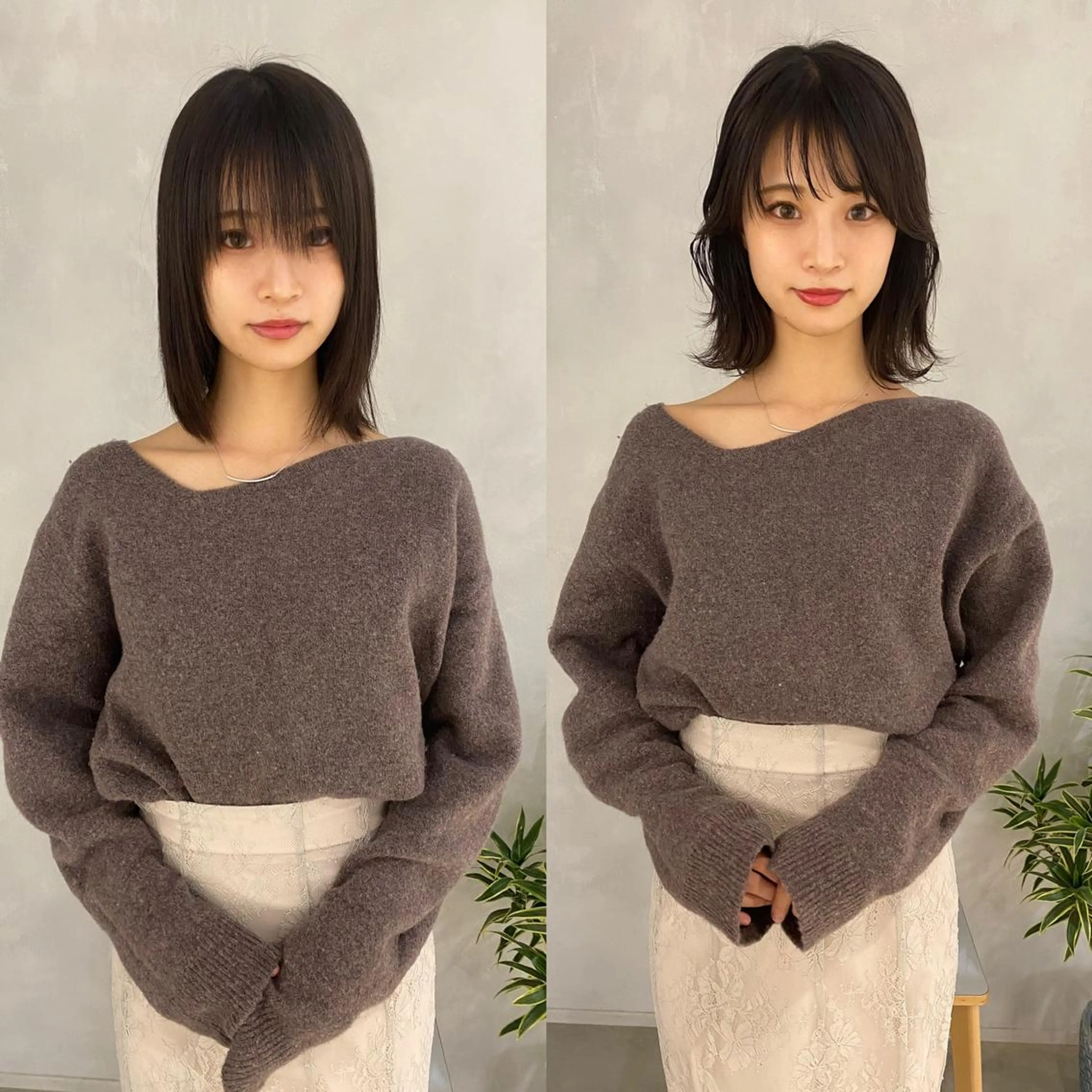 ミディアム カラー パーマ ミディアムパーマ レイヤーカットのプロ 大人ヘア宮森貴志のヘアスタイル