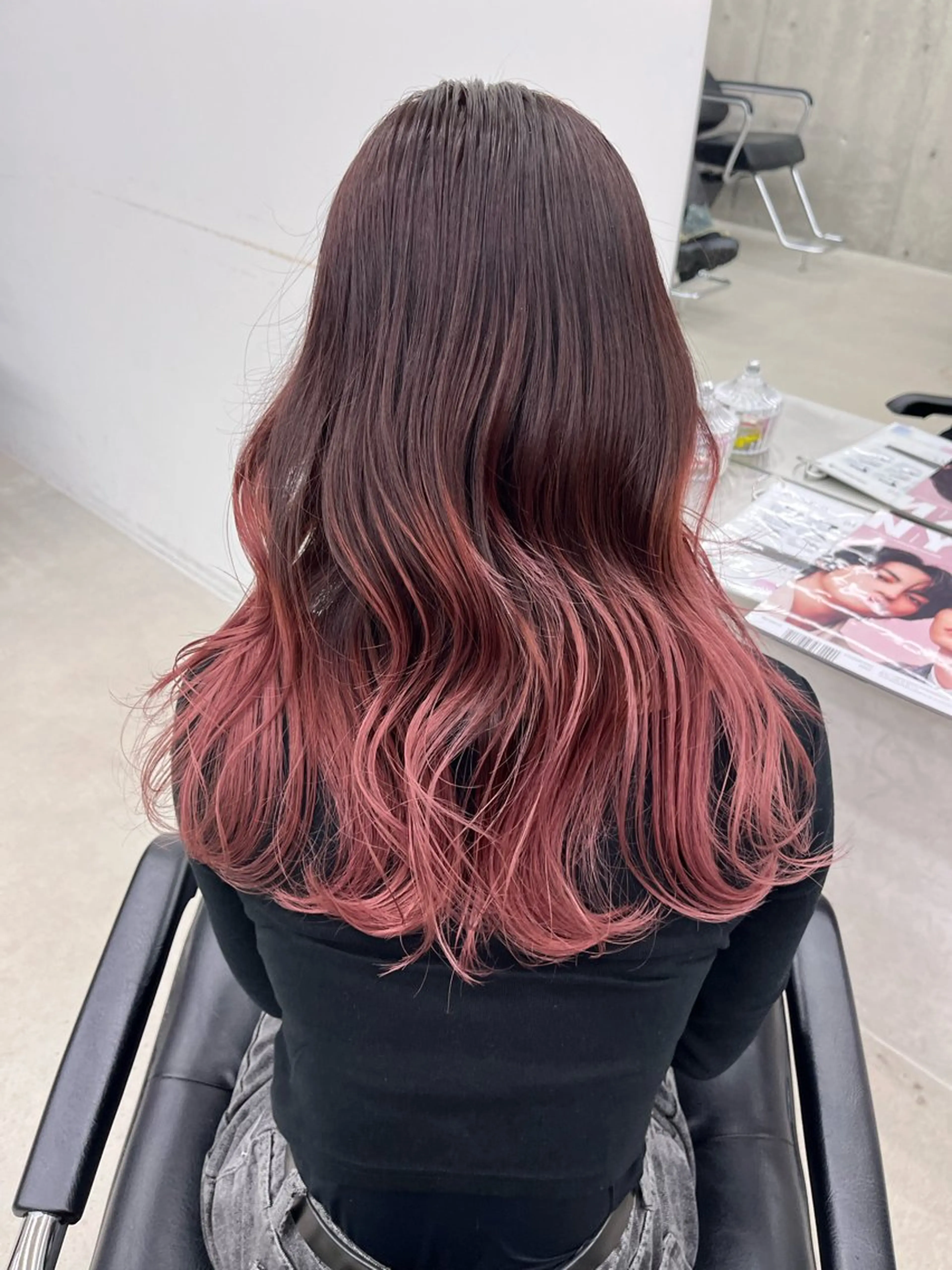 ロング ヘアカラー 中道 晶のヘアスタイル