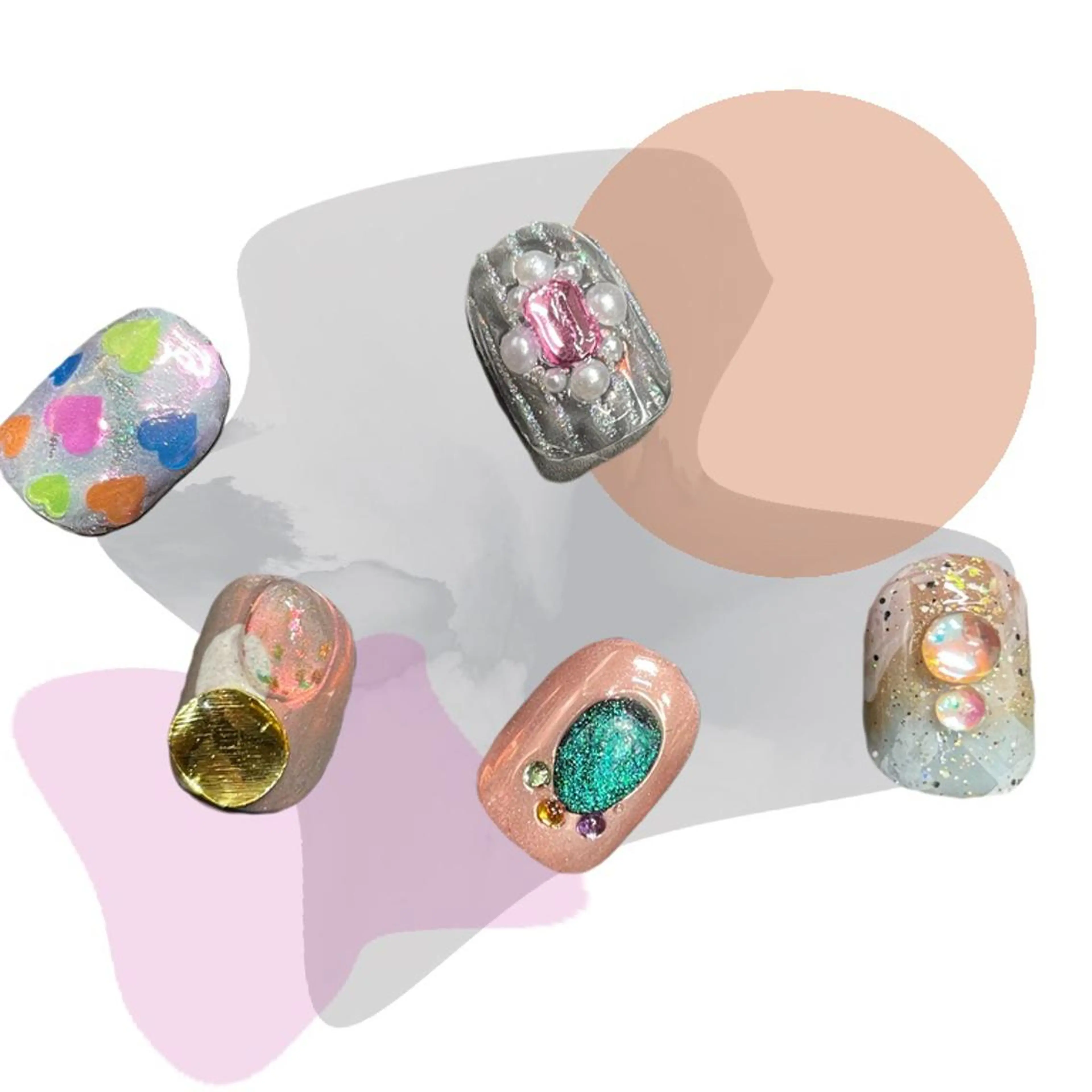 ネイル オーロラネイル 氷ネイル・うるうるネイル 韓国ネイル マグネットネイル ミラーネイル ハンドネイル VOLLMOND nailのネイルデザイン