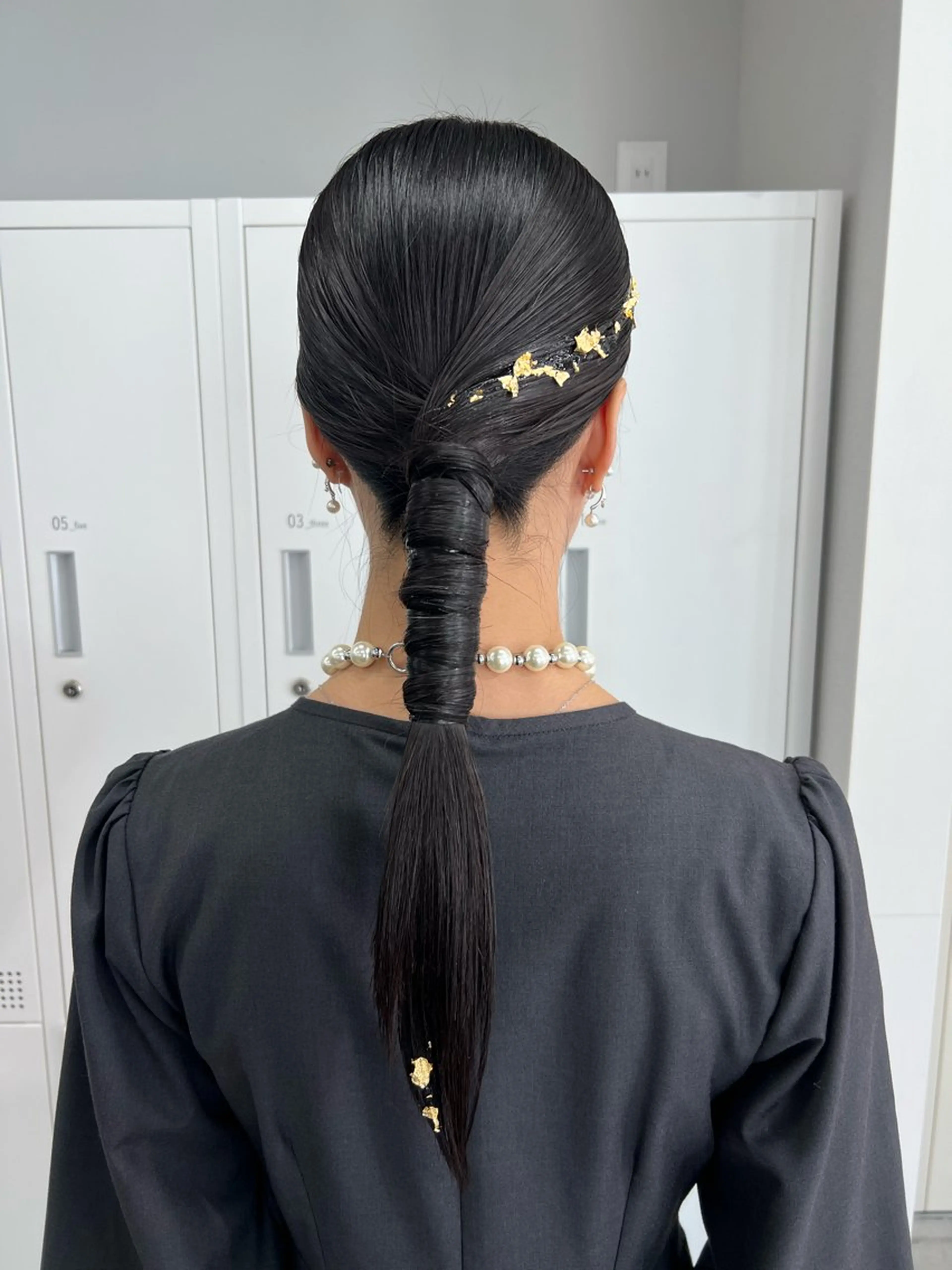 ロング ヘアセット maya レイヤーカットのヘアスタイル