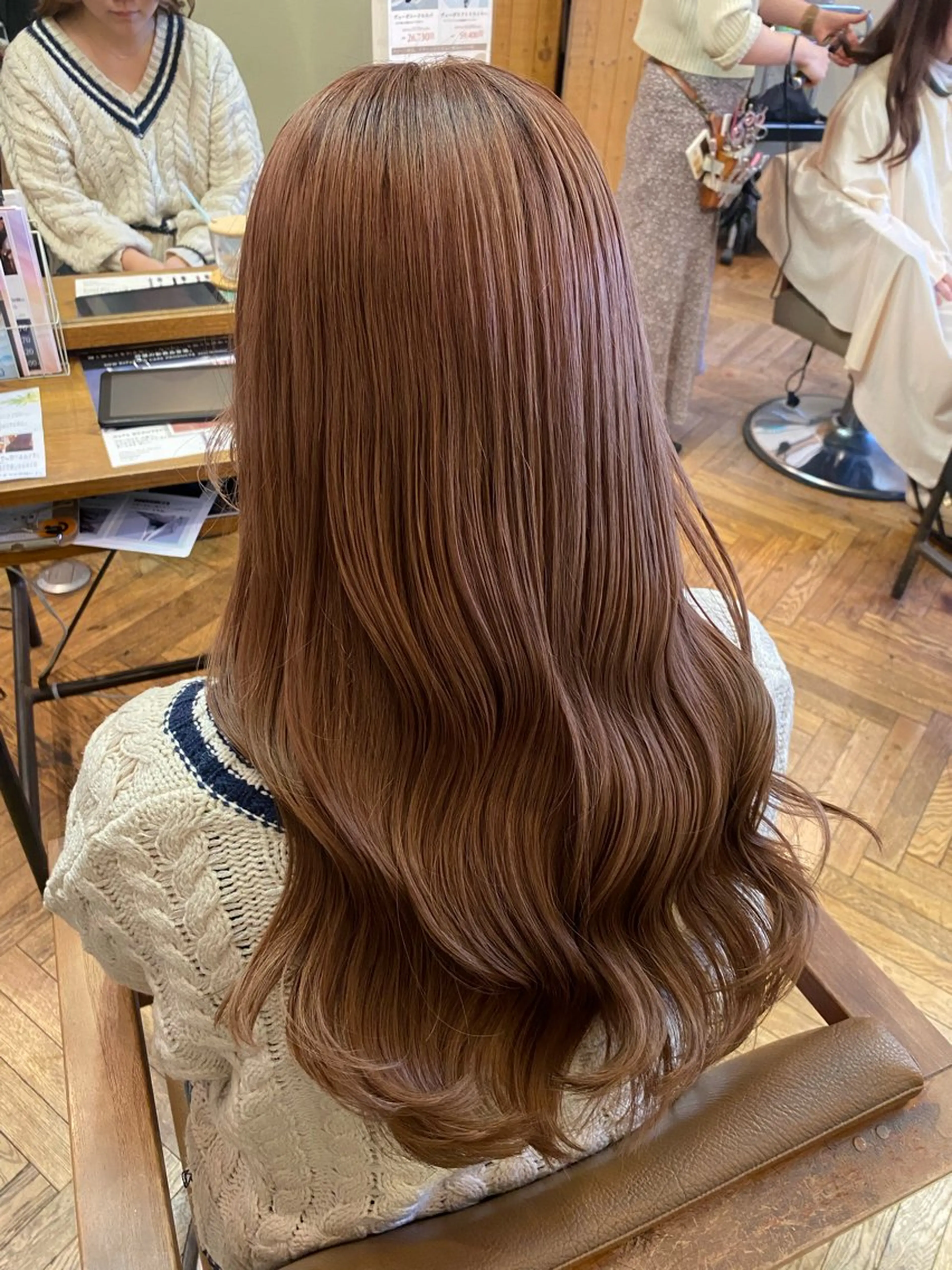 ロング カラー ヘアカラー トリートメント 透明感カラー/ 小顔カット/ミヅキのヘアスタイル