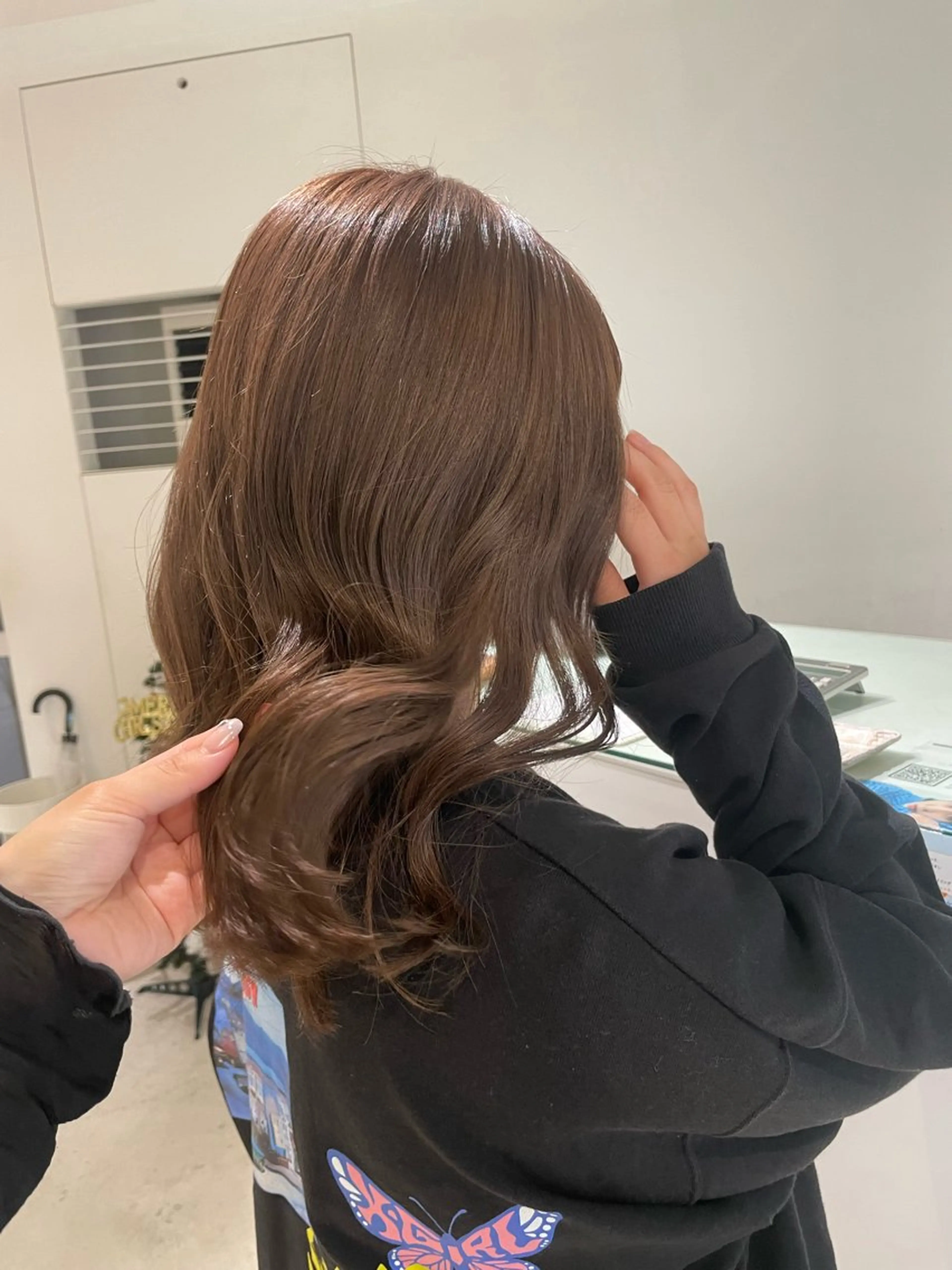 ミディアム カラー loely 💞miyuのヘアスタイル