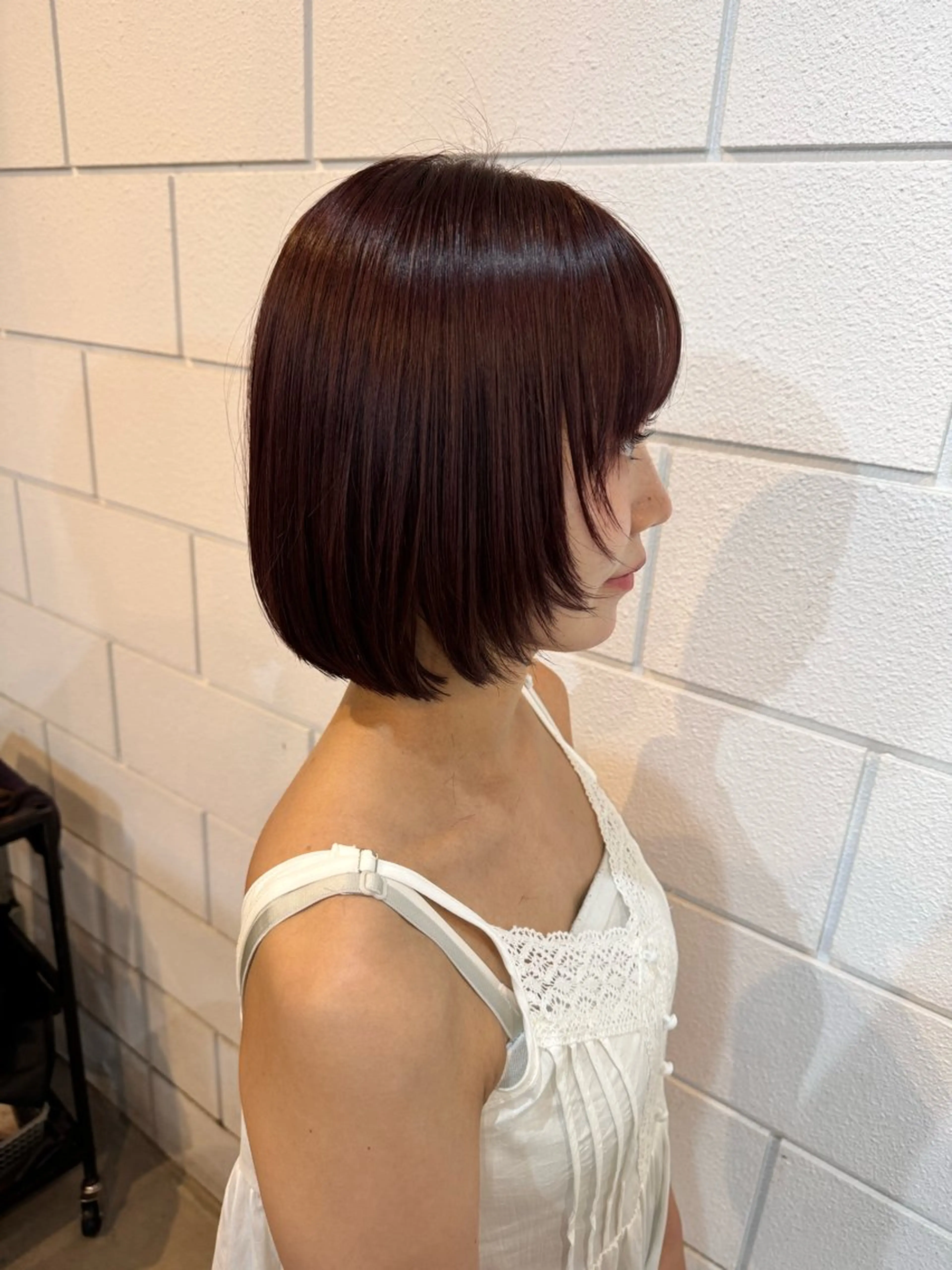 ショート カラー カット ヘアカラー 透け感/ハイトーン/ レイヤー/小山田のヘアスタイル