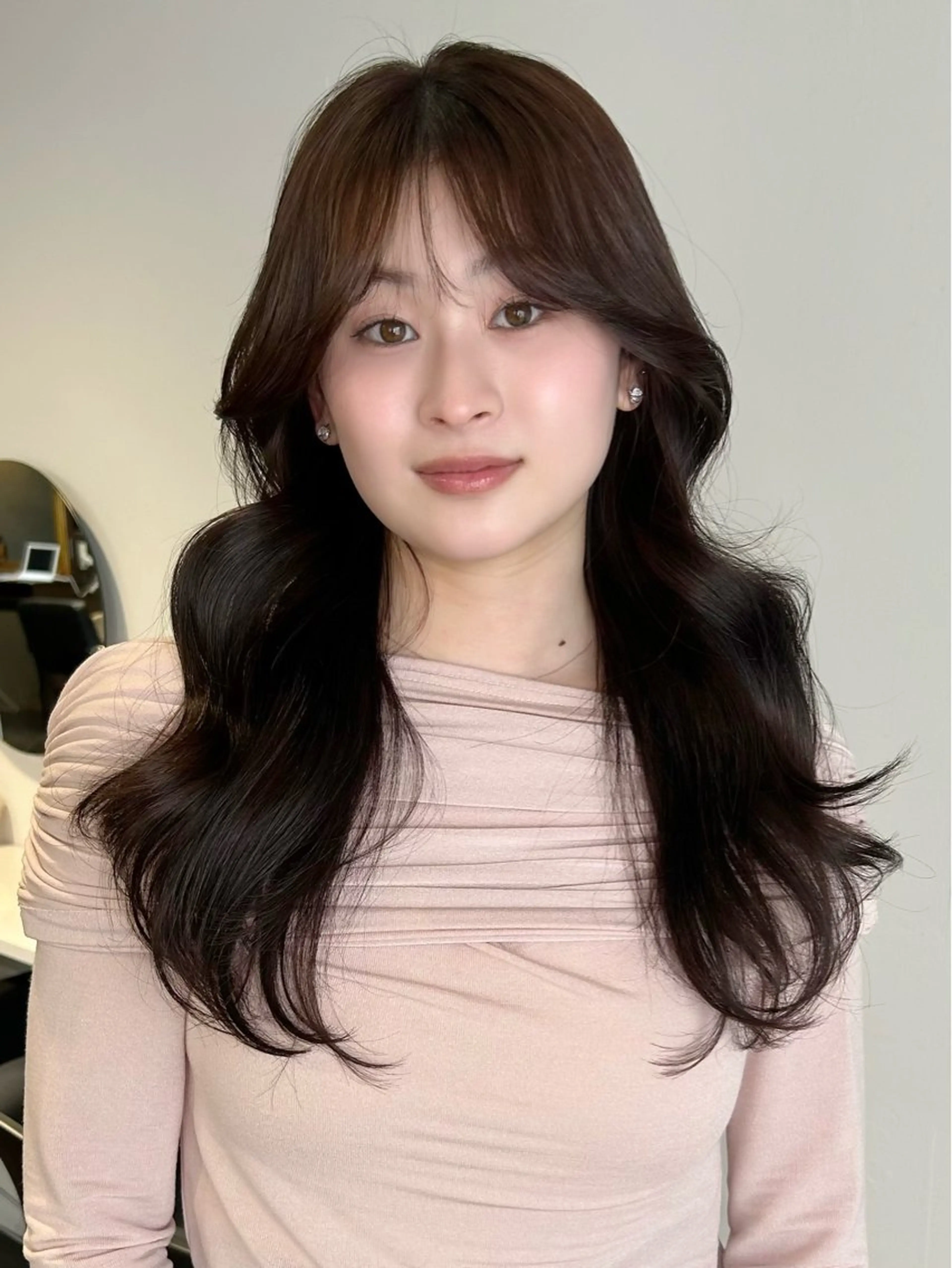 ロング カラー ヘアアレンジ カット ヘアカラー 縮毛矯正 トリートメント レイヤーカット×髪質 改善🇰🇷シオリのヘアスタイル