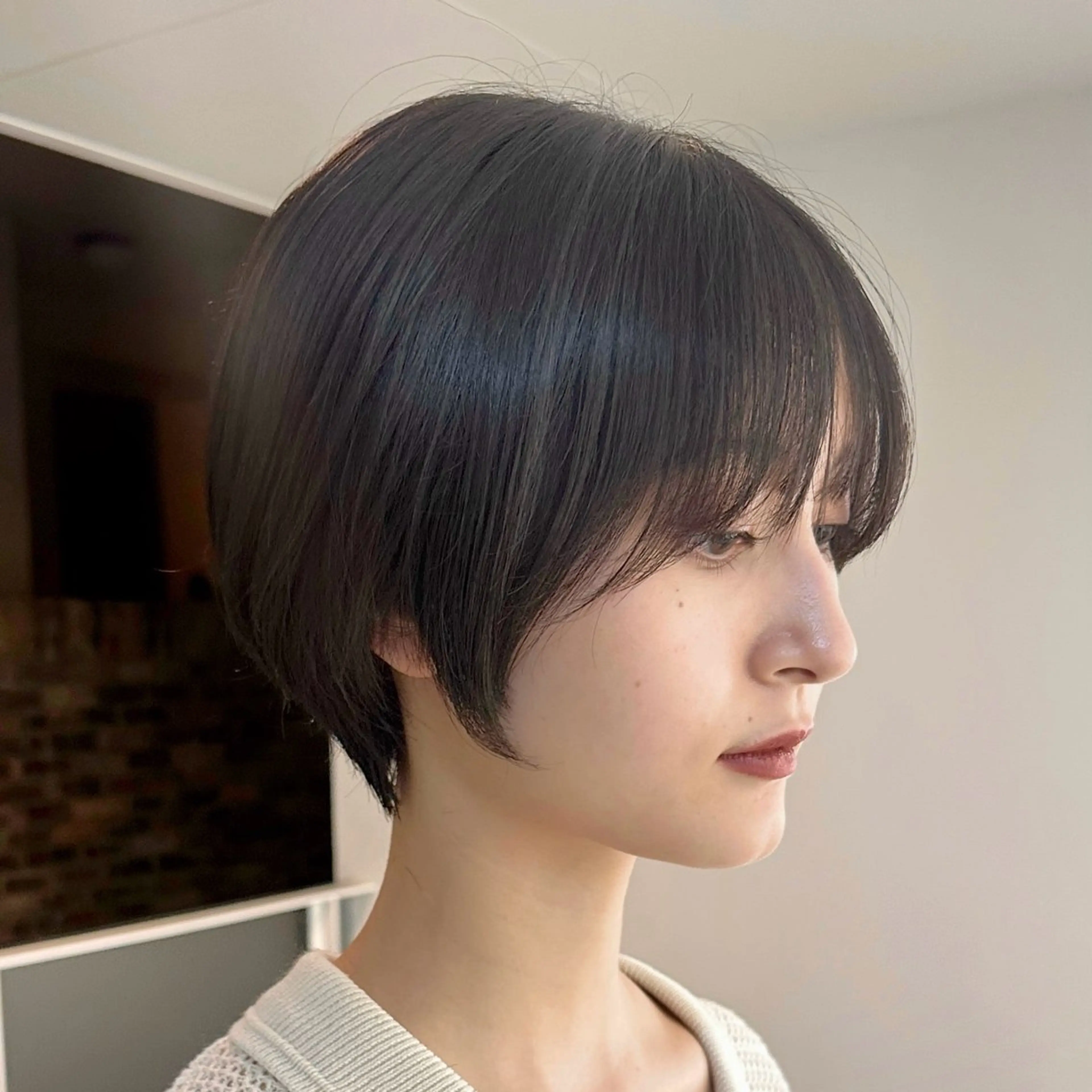 ショート カット トリートメント ヘッドスパ ヘアセット 短めショートカット カットモデルのヘアスタイル