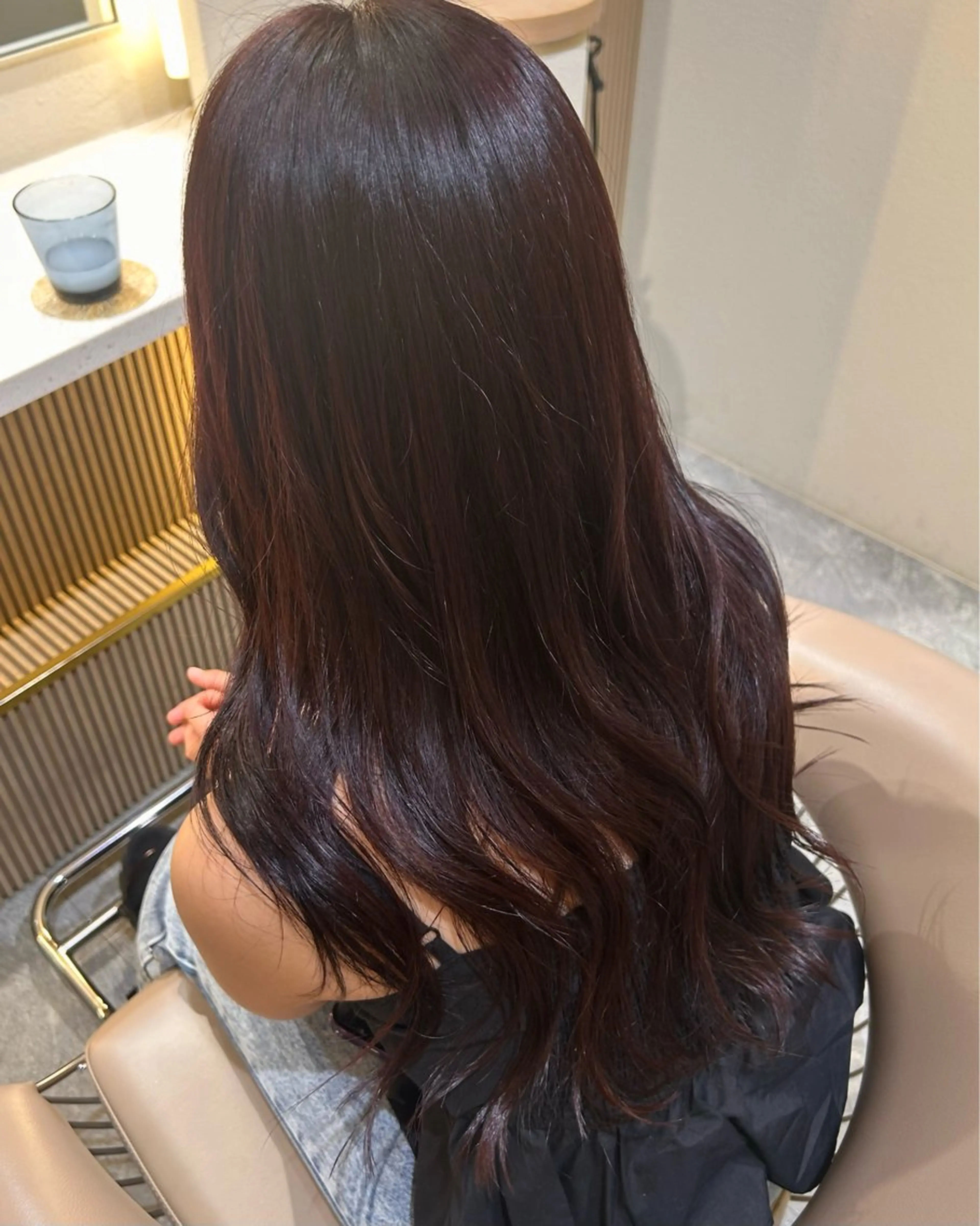 ロング ヘアカラー 中川 結花のヘアスタイル