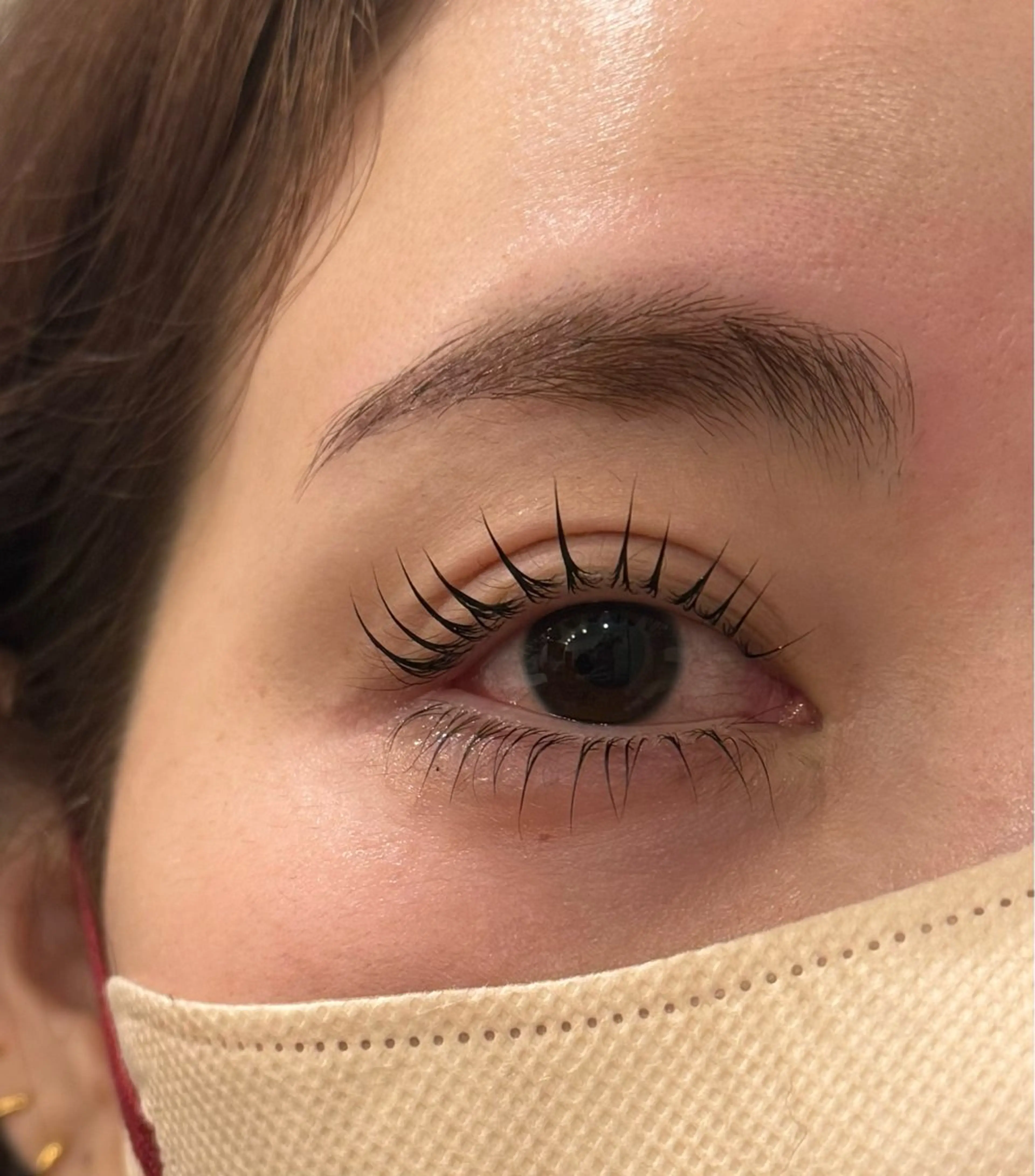 マツエク・マツパ まつげパーマ 下まつげエクステ 一重×まつ毛パーマ salon kannaのヘアスタイル