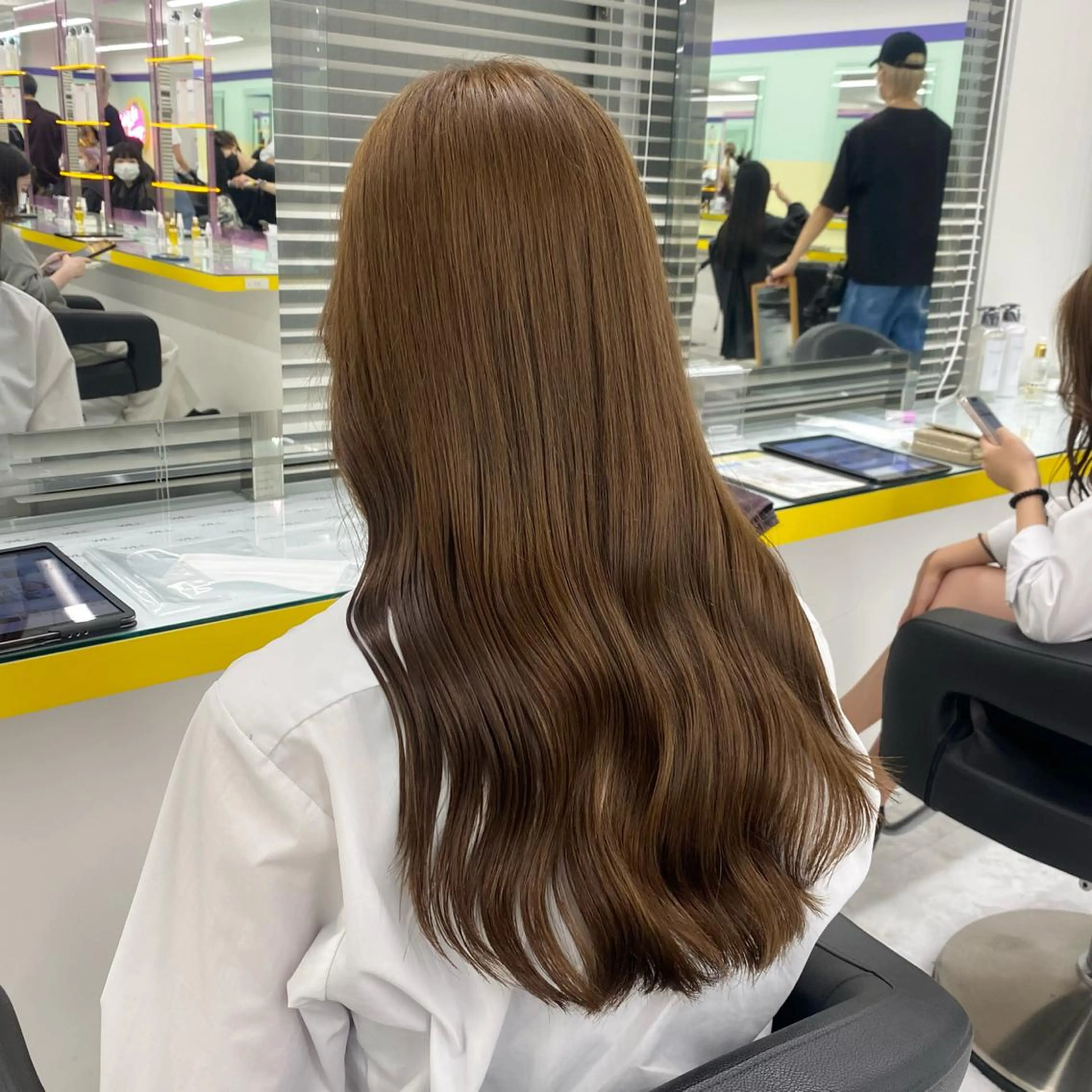 ロング カラー パーマ ヘアアレンジ メンズ キッズ ネイル マツエク・マツパ アイブロウ メンズブリーチ ベージュカラー ブリーチ ブリーチなしカラー オリーブベージュ 💖横浜ブリーチなし 💖MIHOのヘアスタイル