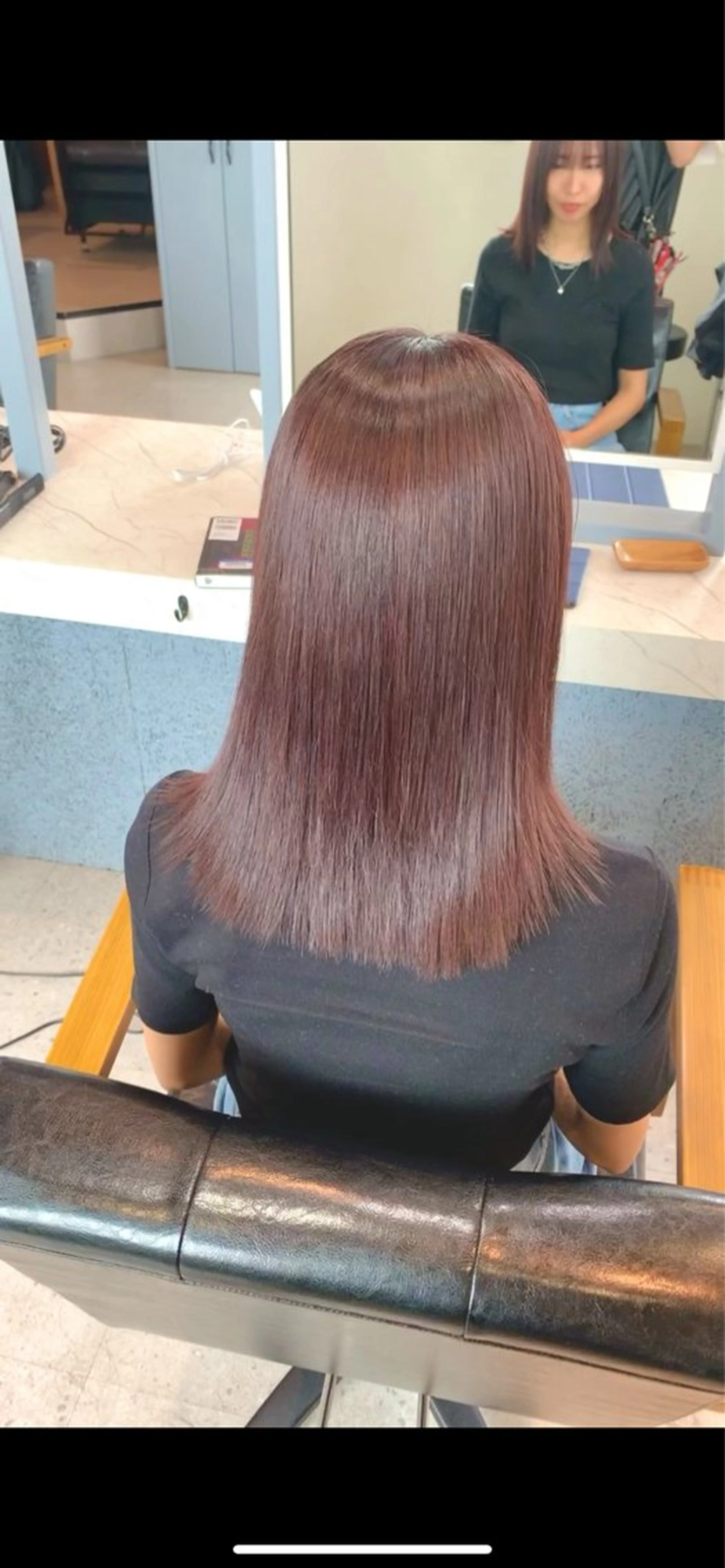 カラー Agu peachのヘアスタイル