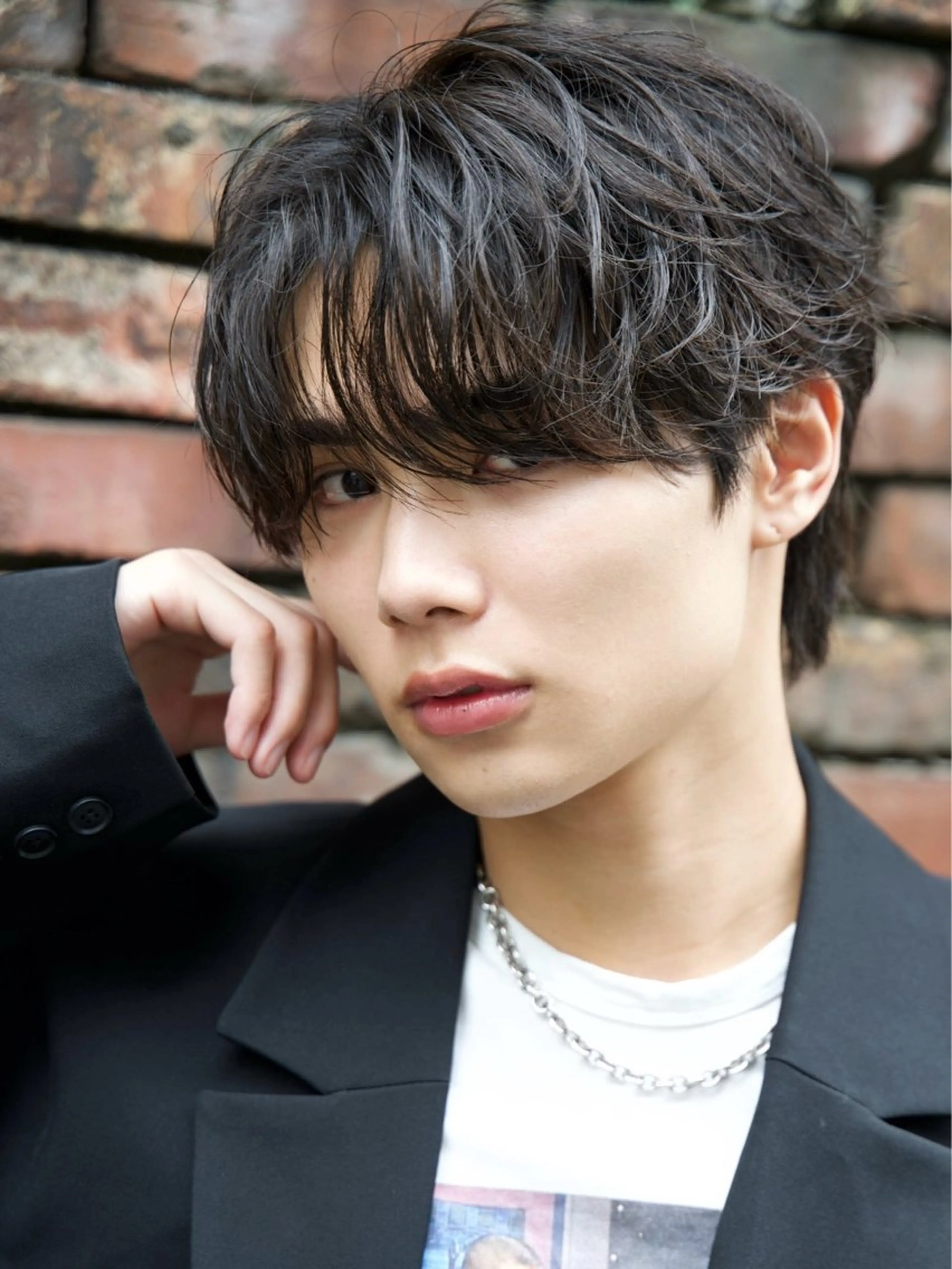 メンズ フェザーパーマ メンズパーマ カット パーマ 【公式】Men's salonLUCEYのヘアスタイル