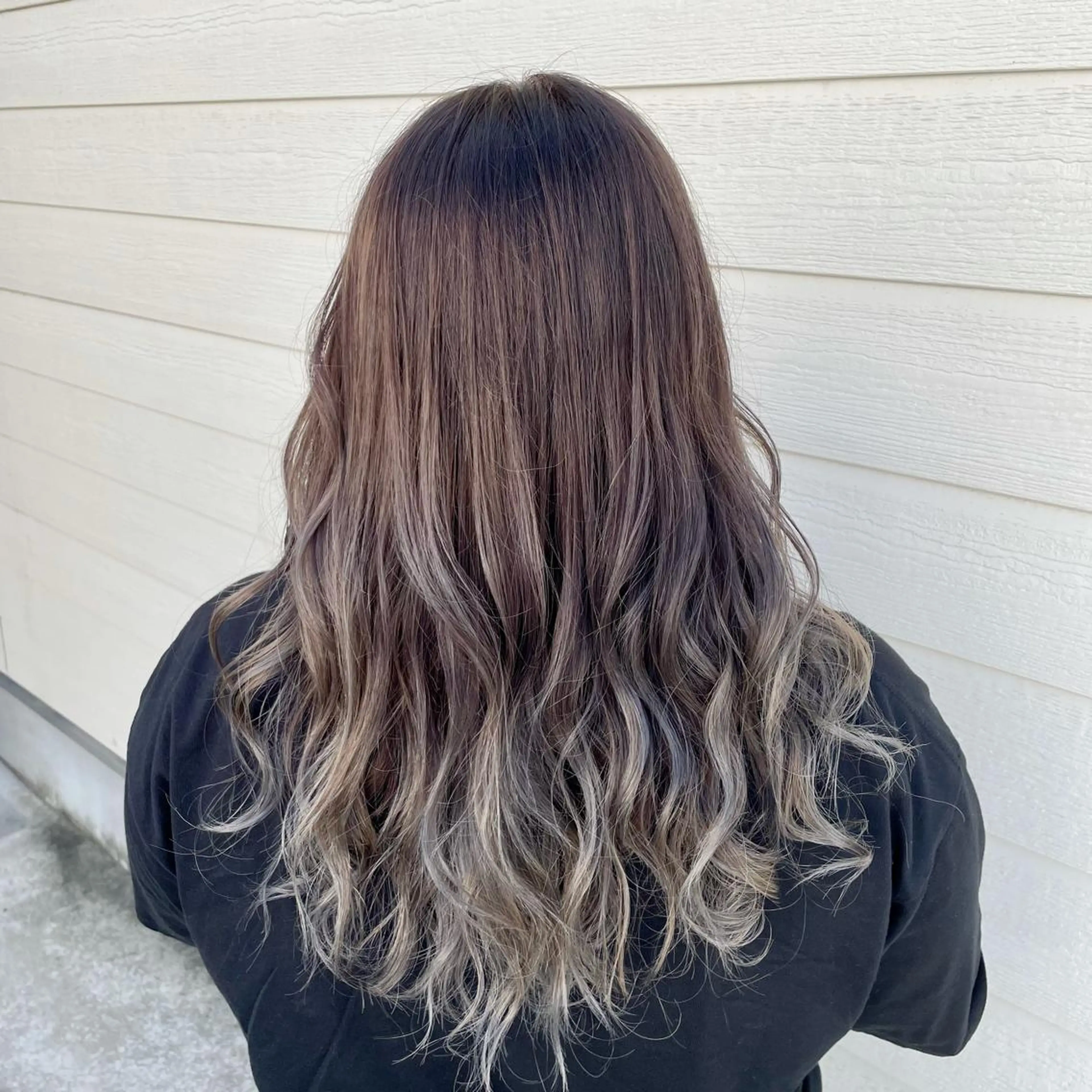 ロング カラー グラデーションカラー グレージュ ✨髪質改善🎨 杉本賢人のヘアスタイル