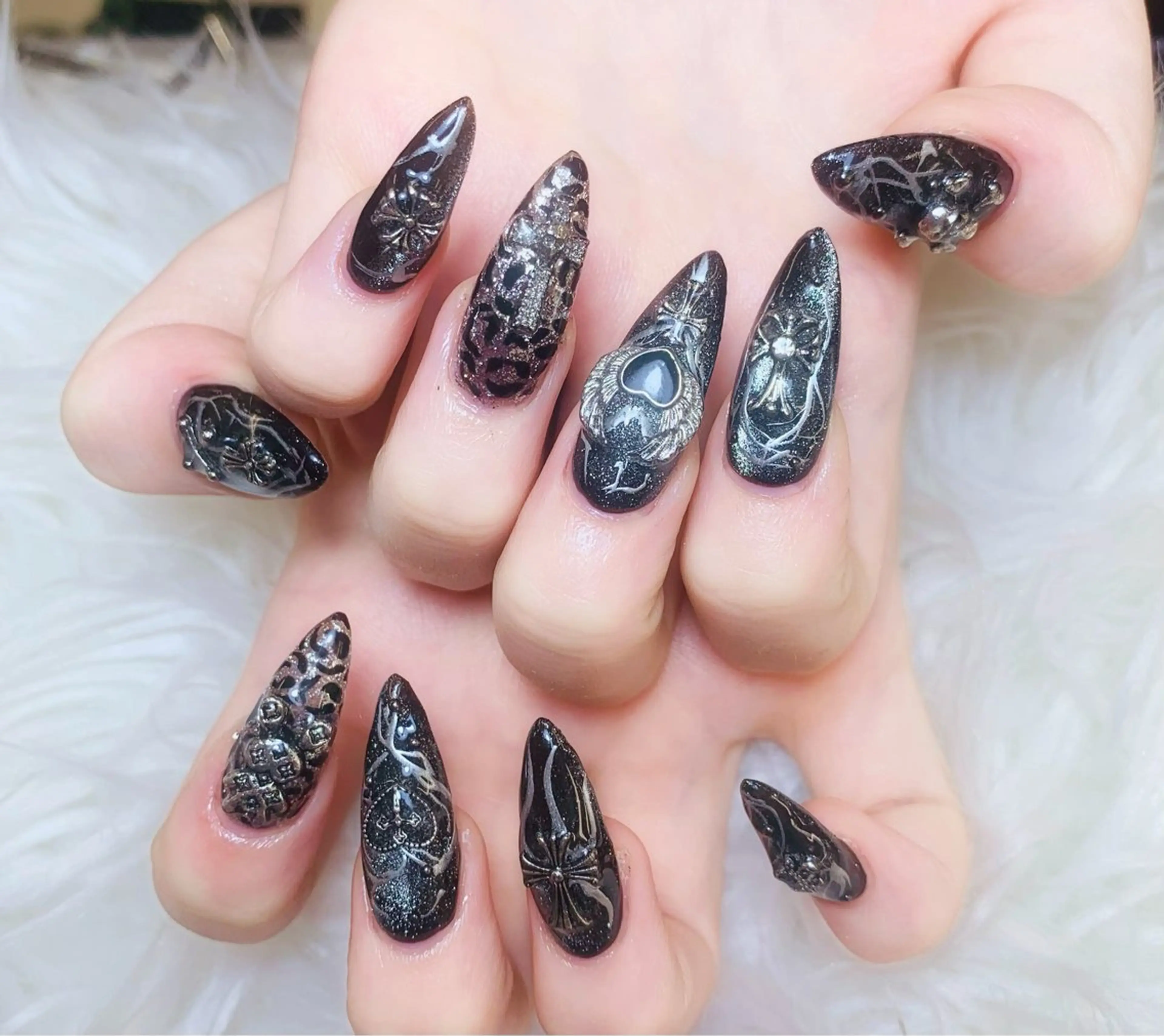ネイル チークネイル 長さ出し フラッシュネイル フレンチネイル グラデーション ハンドネイル AN NAIL SALONのネイルデザイン