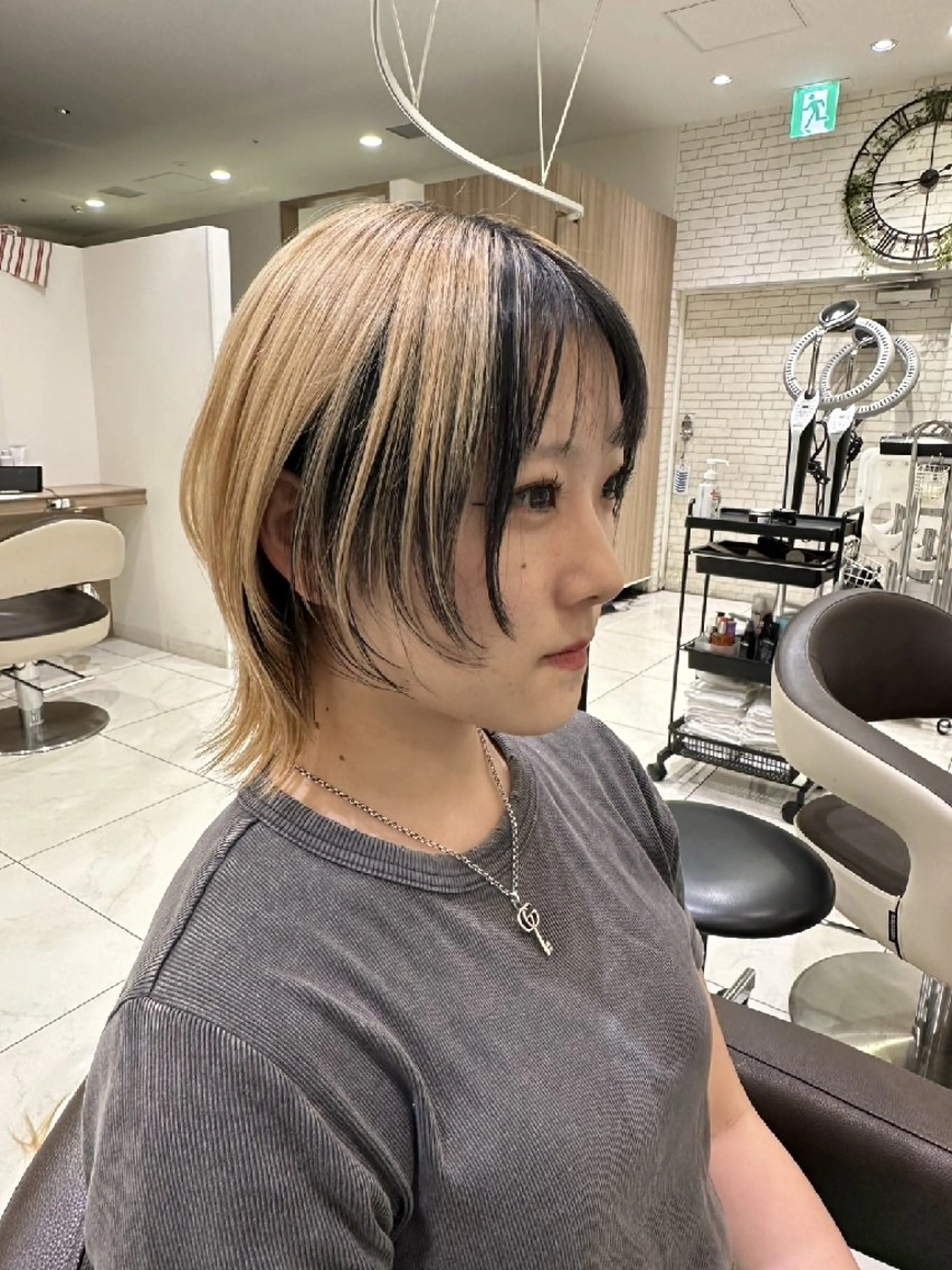 ショート カラー 黒髪 ブリーチ ブロンド 髪質改善 ショートヘア ヘアカラー カラー特化🔥中村 和貴＜Ash津田沼＞のヘアスタイル