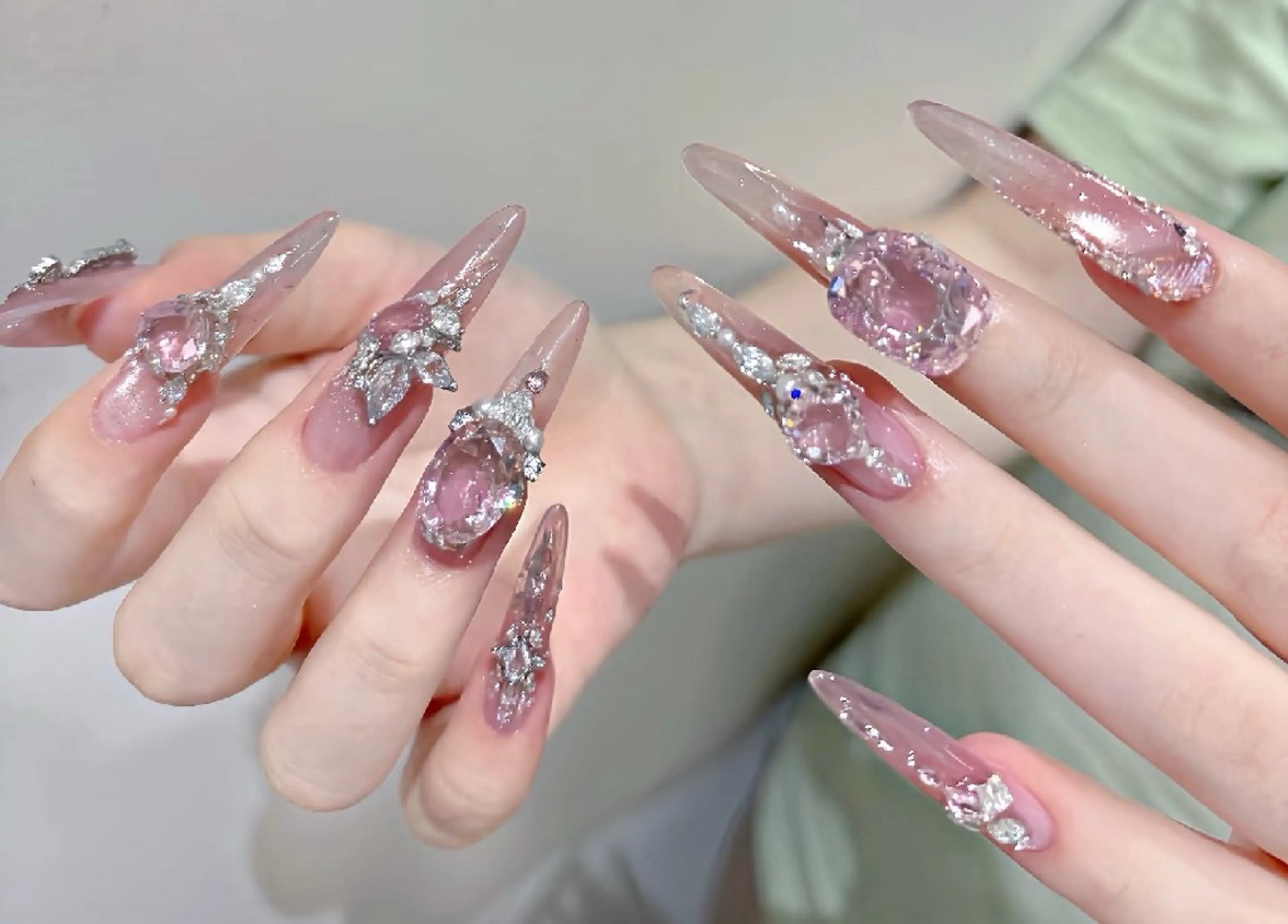 ネイル Sara/3Dチップ 長さたし専門店のネイルデザイン