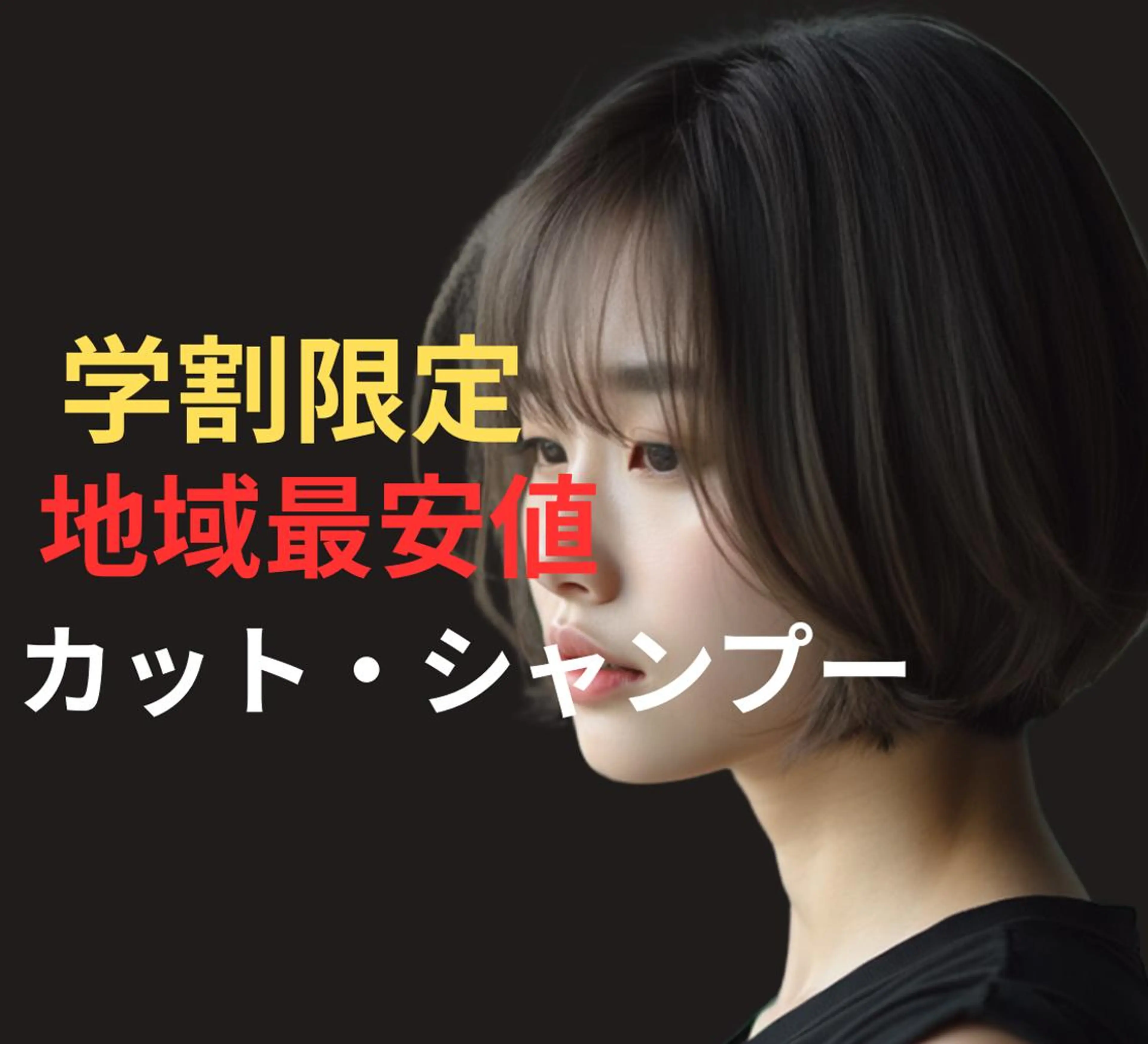 【 期間限定】【平日10時〜17時】カット 2500円　シャンプー付　　施術時間60分の写真