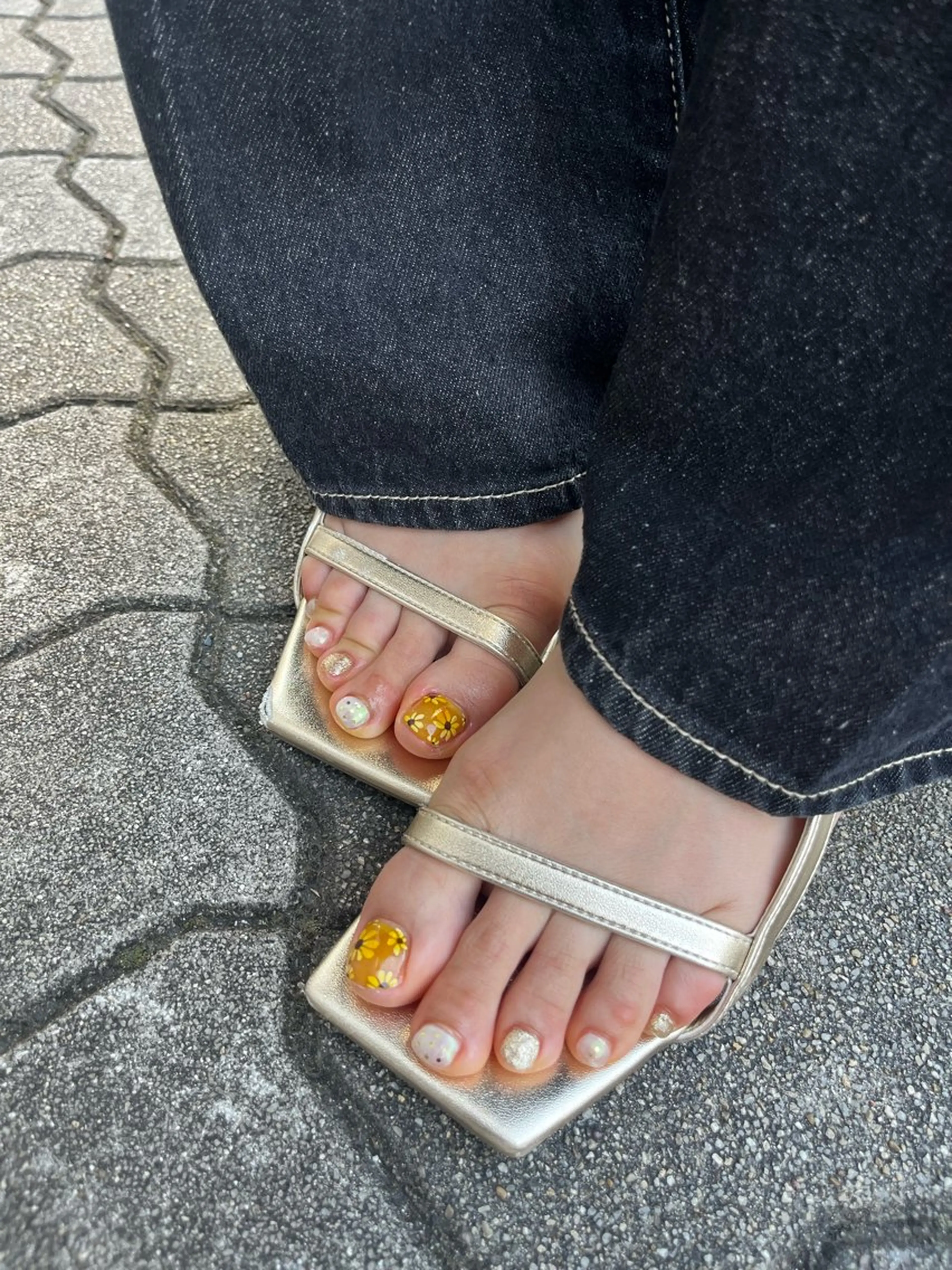 ネイル フットネイル calla/中津/ パラジェルのネイルデザイン