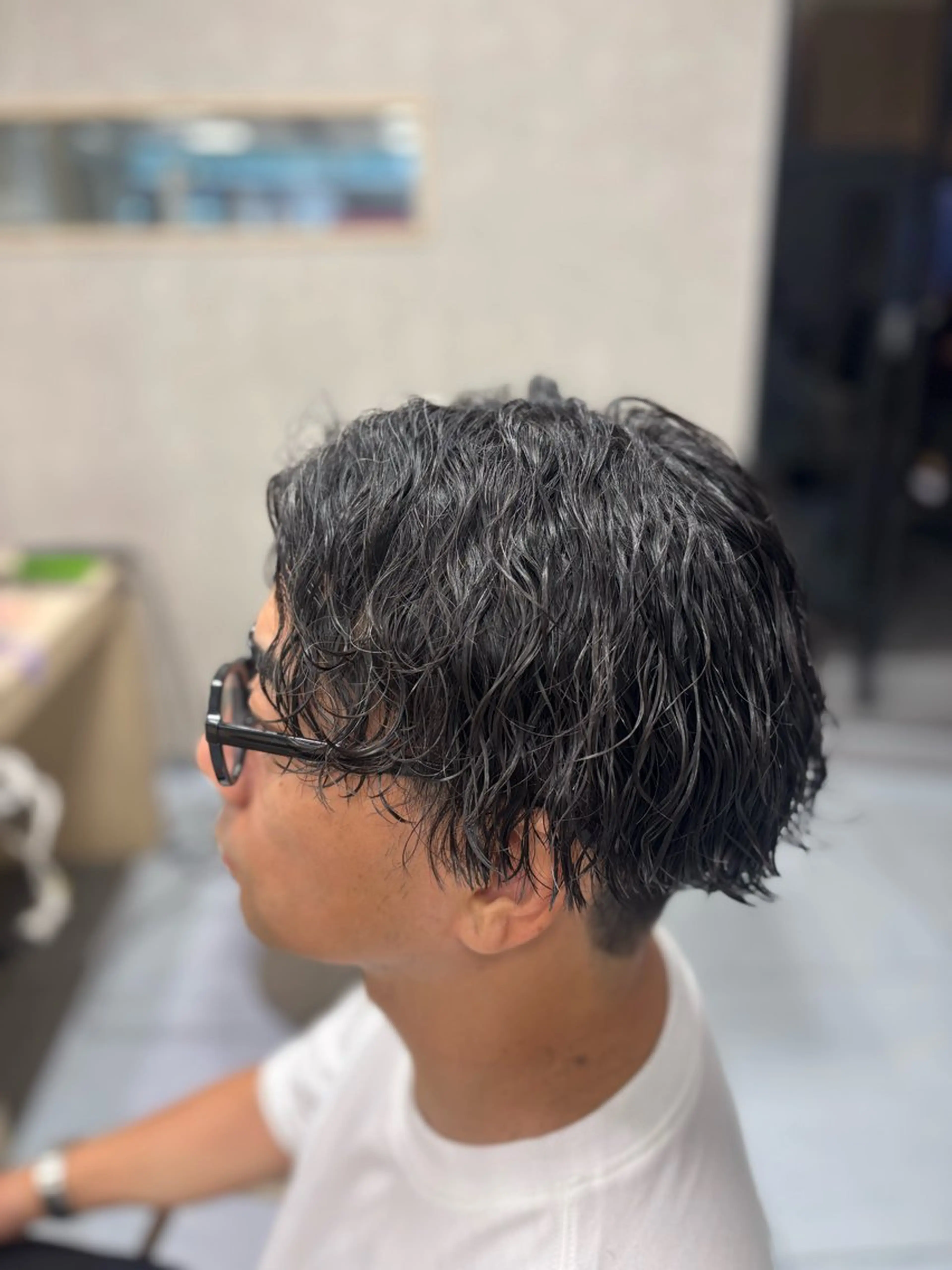 ショート パーマ メンズ カット パーマ メンズ特化韓国風 パーマスタイル/りんのヘアスタイル