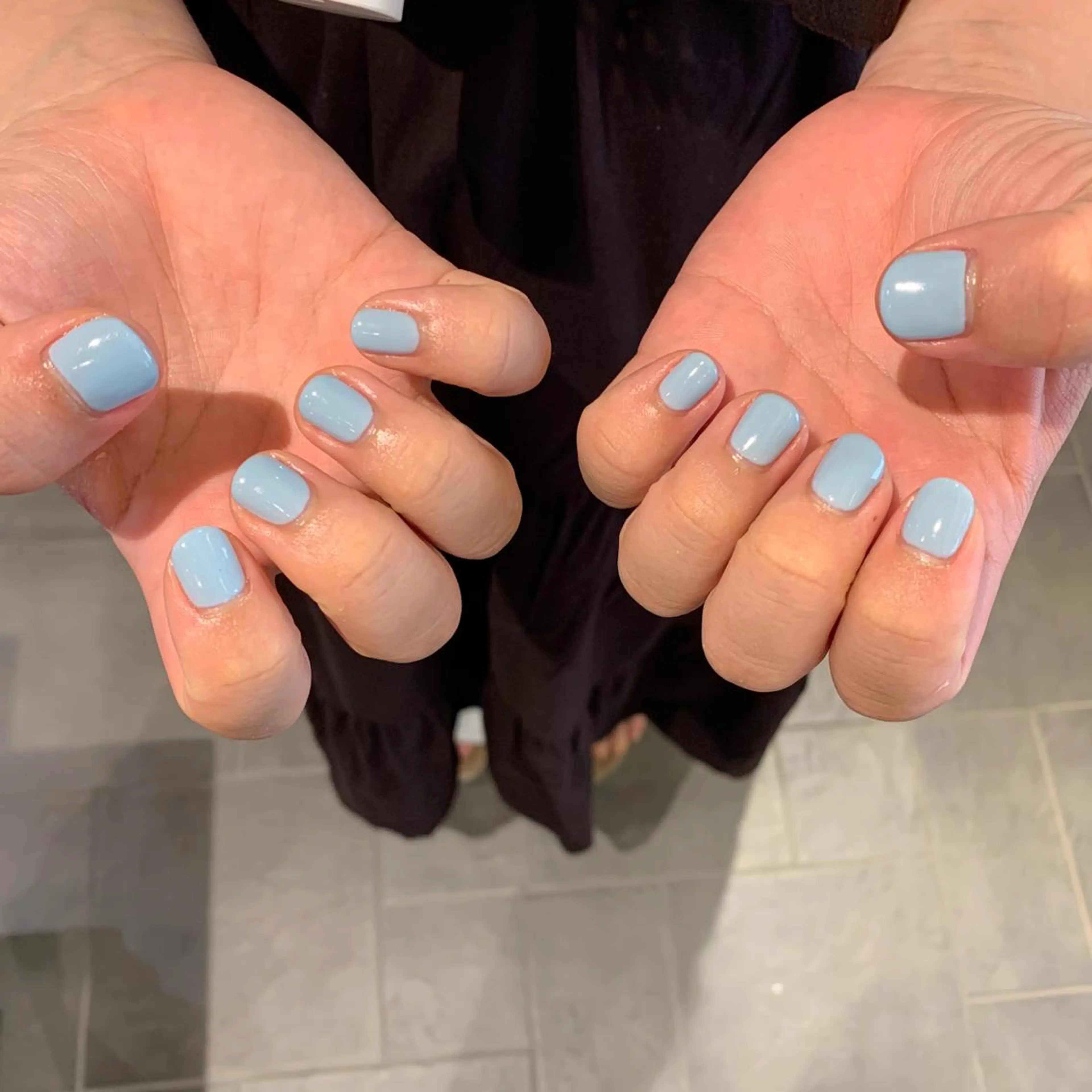 ネイル ジェルネイル ワンカラーネイル パラジェル 鈴木 里奈のネイルデザイン