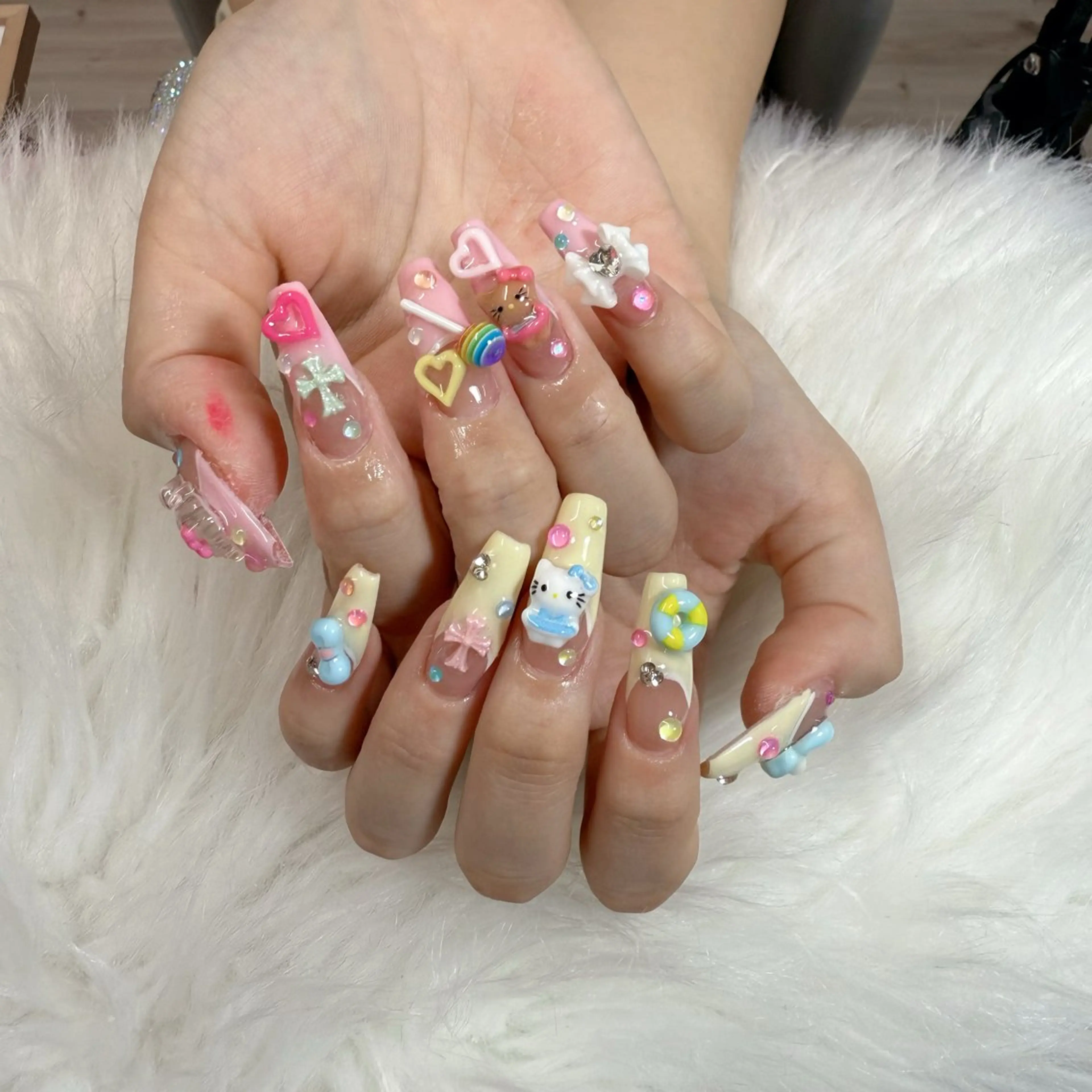 ネイル ハンドネイル 🎀nana🫧 ワンホンネイル🎀のネイルデザイン