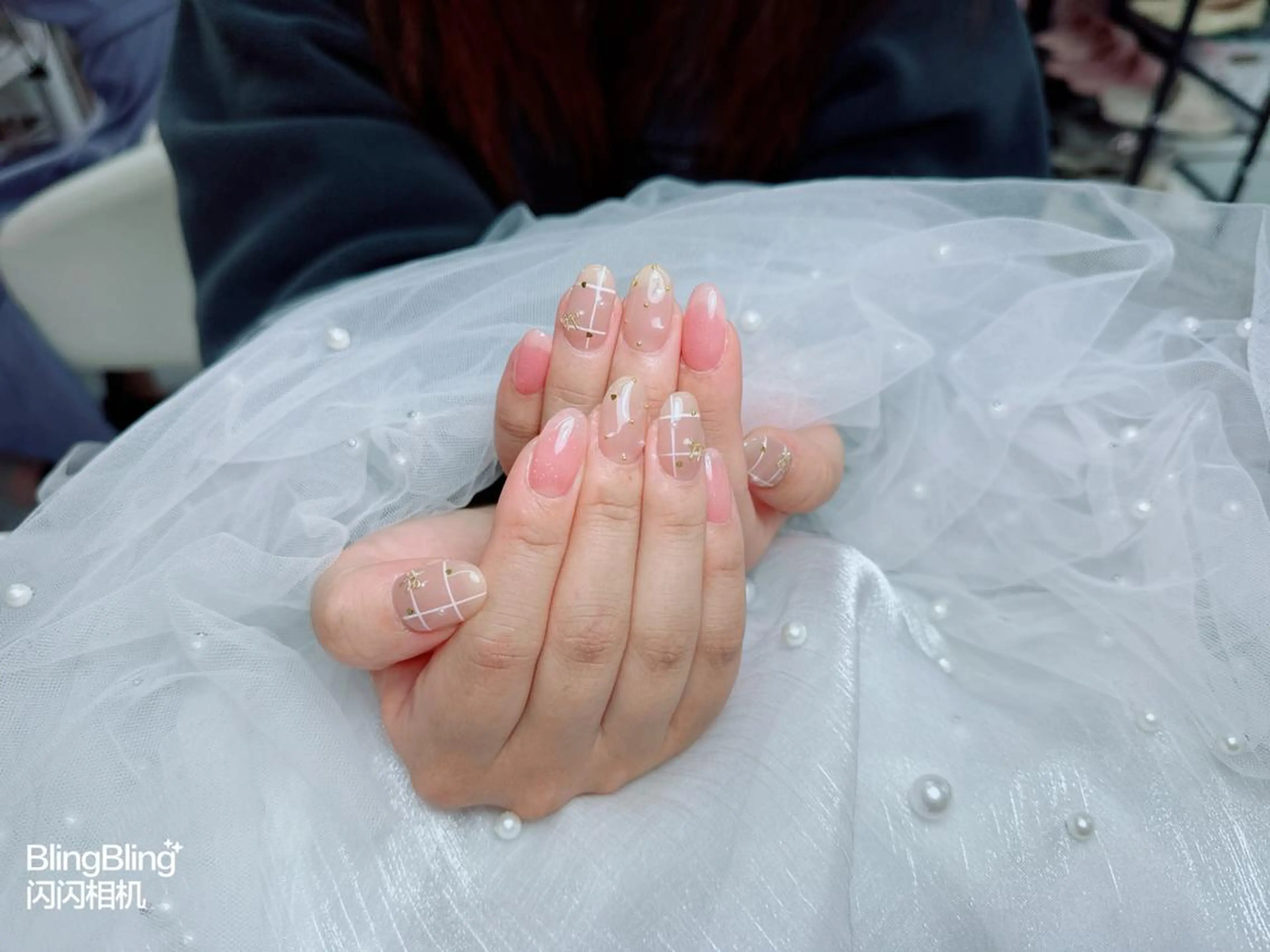 ネイル オーロラネイル チークネイル 長さ出し フットネイル フレンチネイル ハンドネイル 【スカルプ専門店】 Naomi nailのネイルデザイン