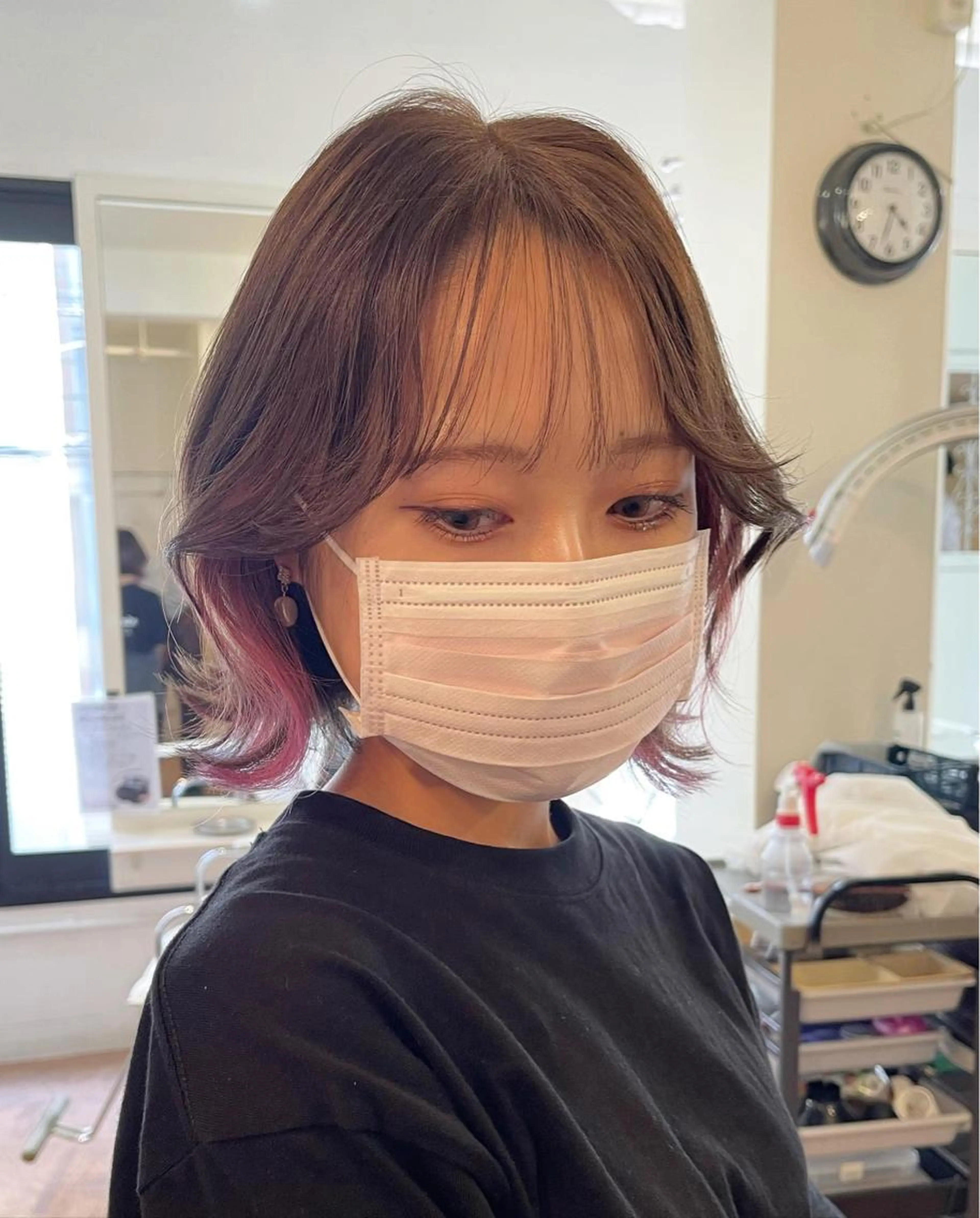 【design】インナーカラー🌈+カット＋うる艶リペアTR✨17600の写真