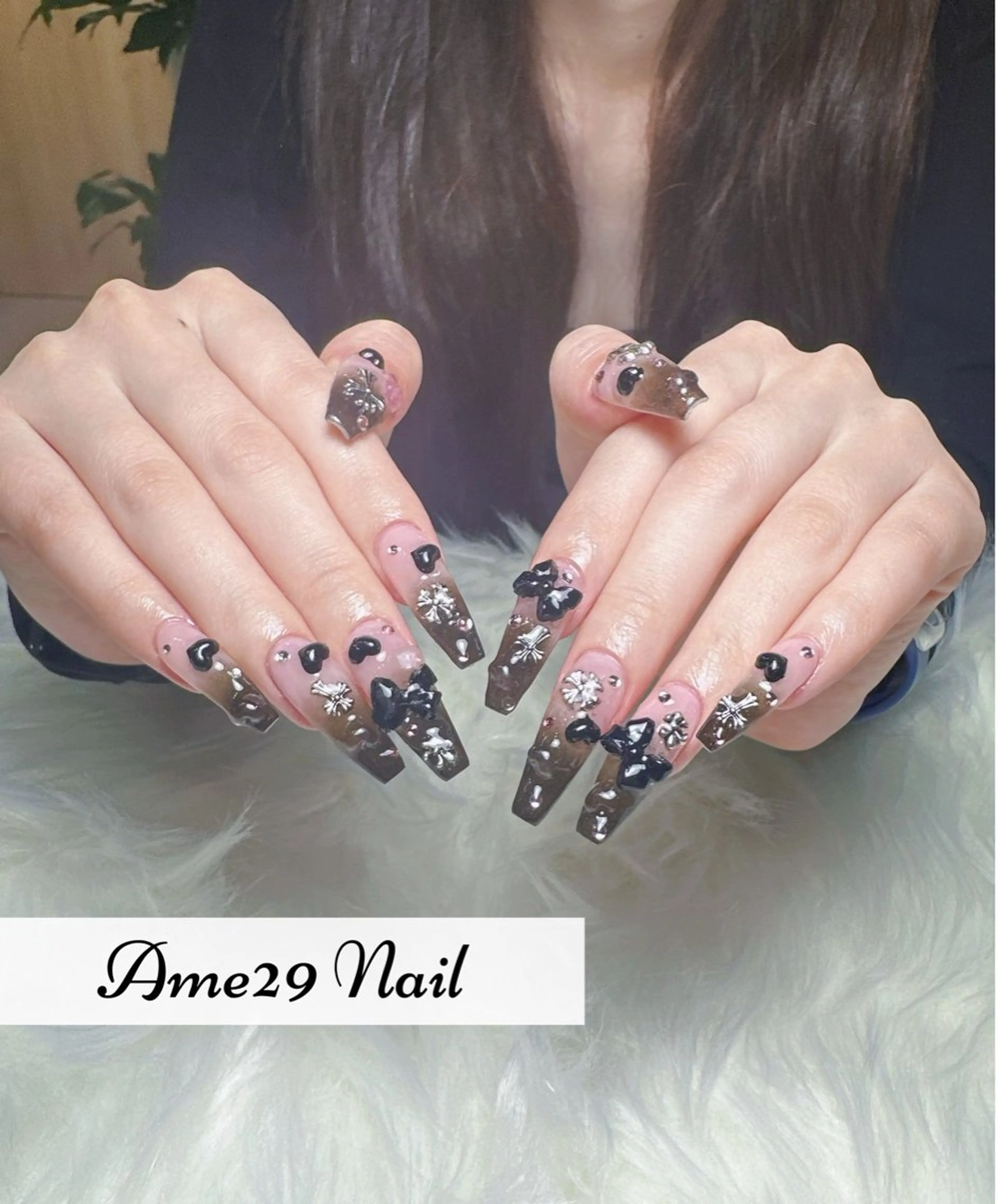 ネイル アートネイル スカルプネイル AME29 Nail ネイルサロンのネイルデザイン