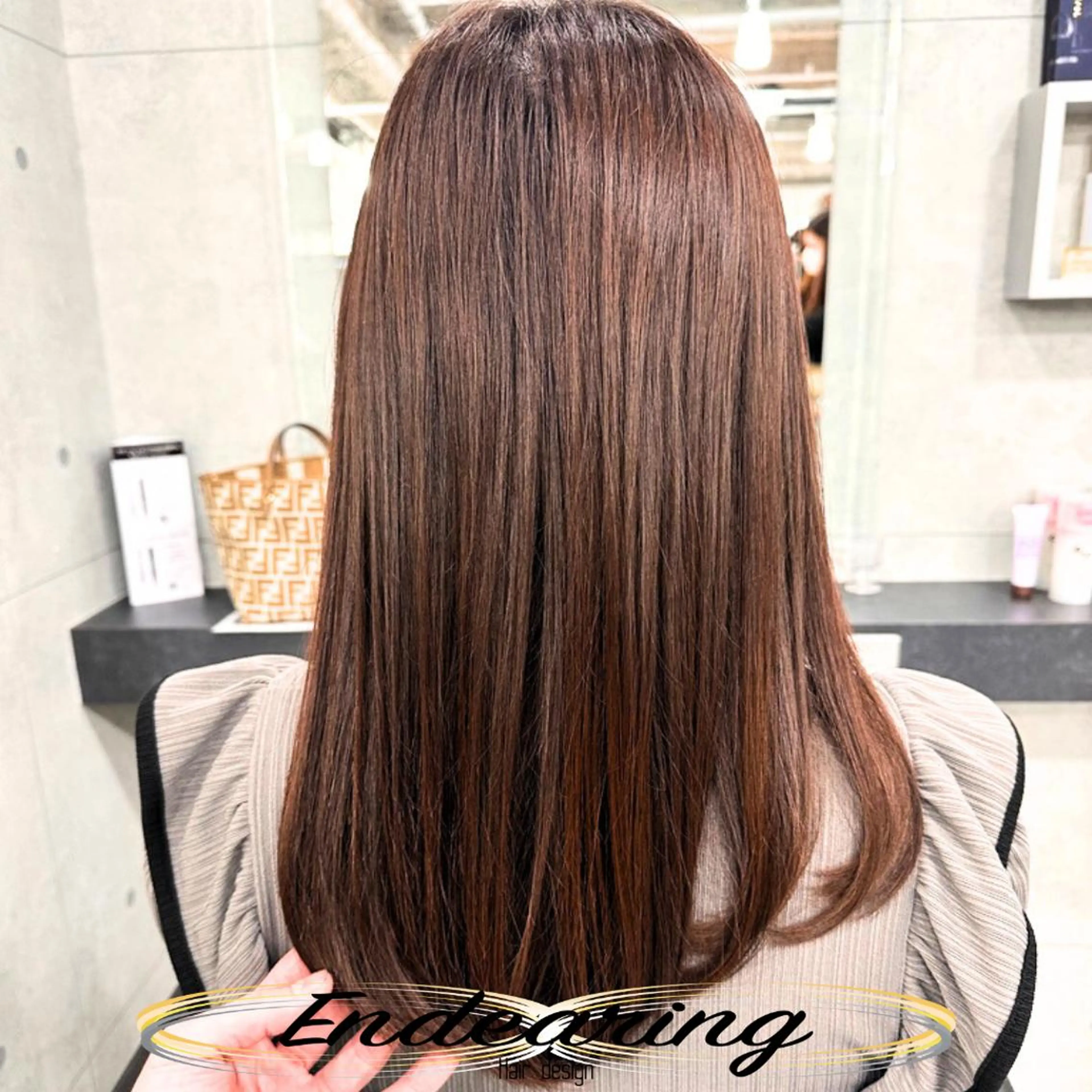 ロング レイヤーカット ロング ローレイヤー カット ヘアカラー Endearing 銀座/YOKOのヘアスタイル