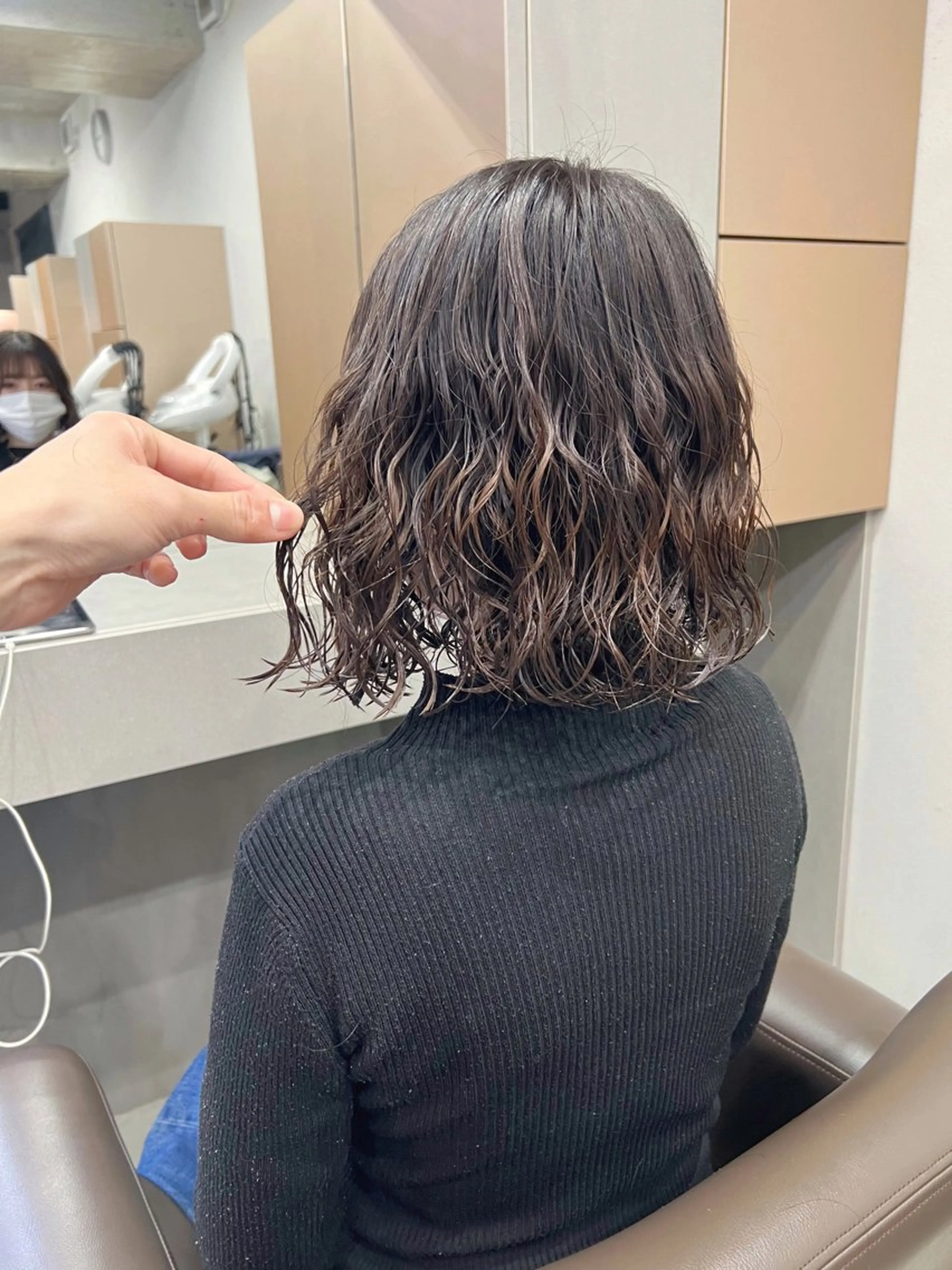パーマ ボブパーマコテ巻き風 パーマNo1深江秀平のヘアスタイル