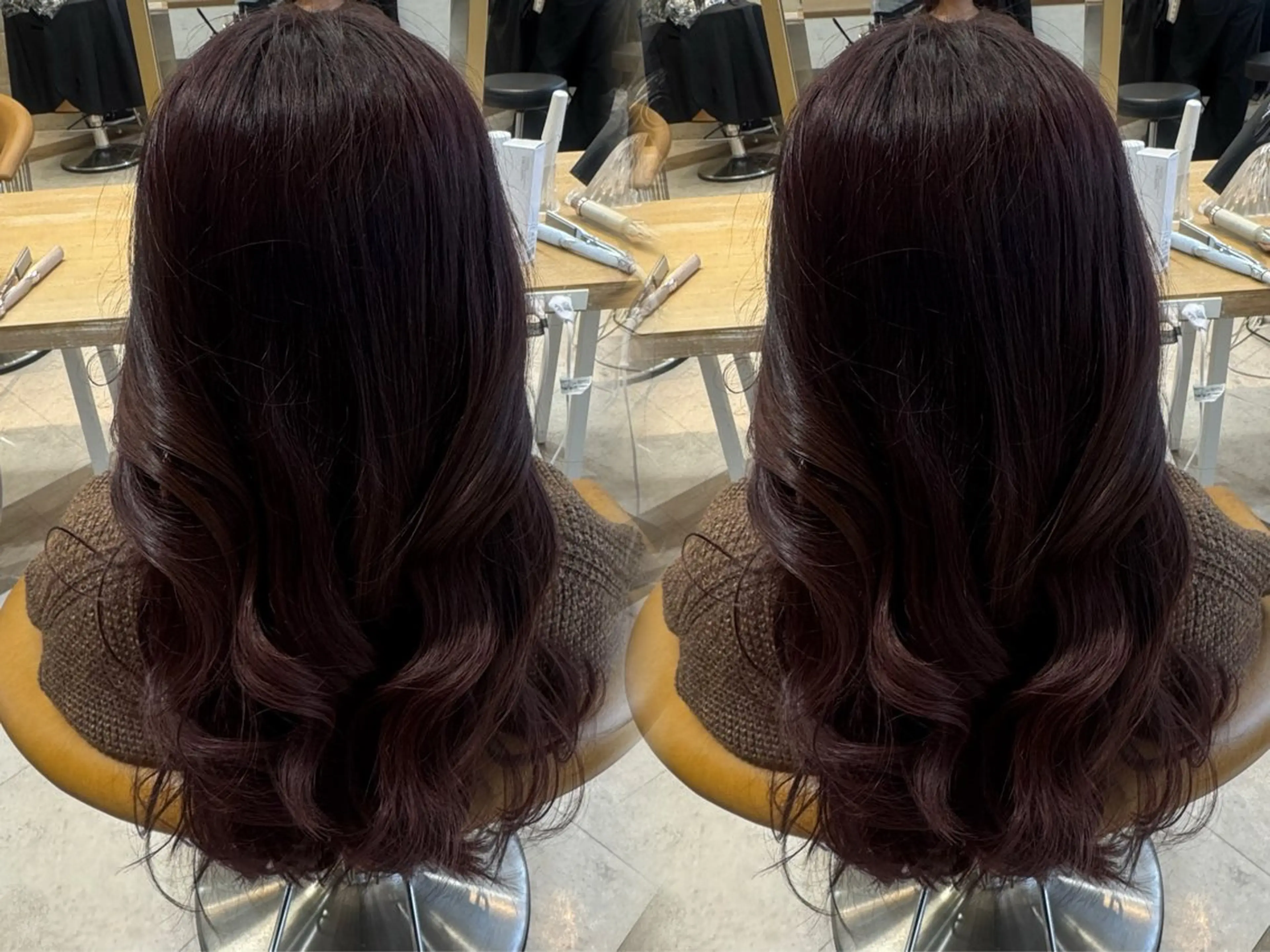 ロング ヘアカラー 橋本 りくのヘアスタイル