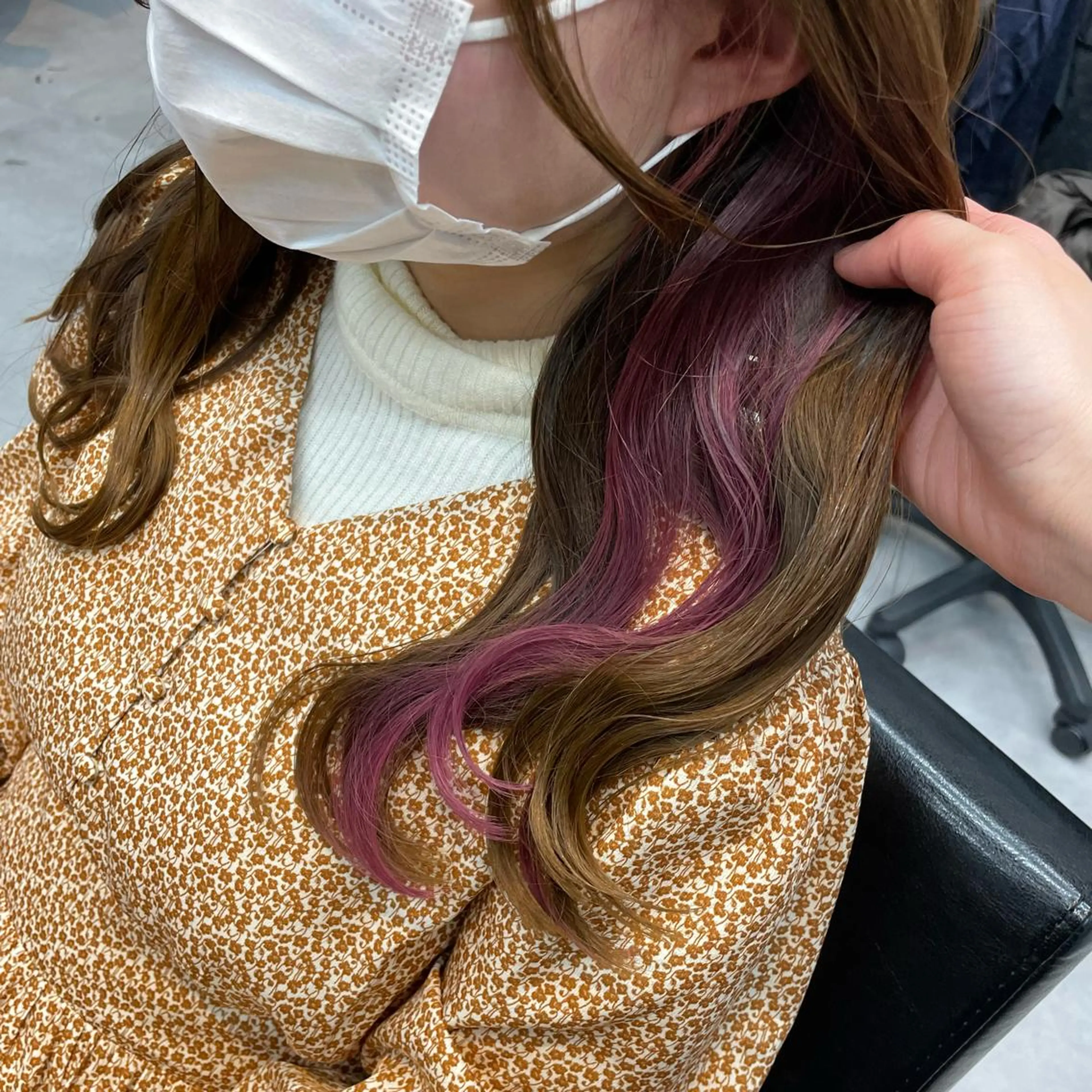 セミロング カット ヘアカラー 🫧艶髪/ブリーチ 🐳honami🫧のヘアスタイル