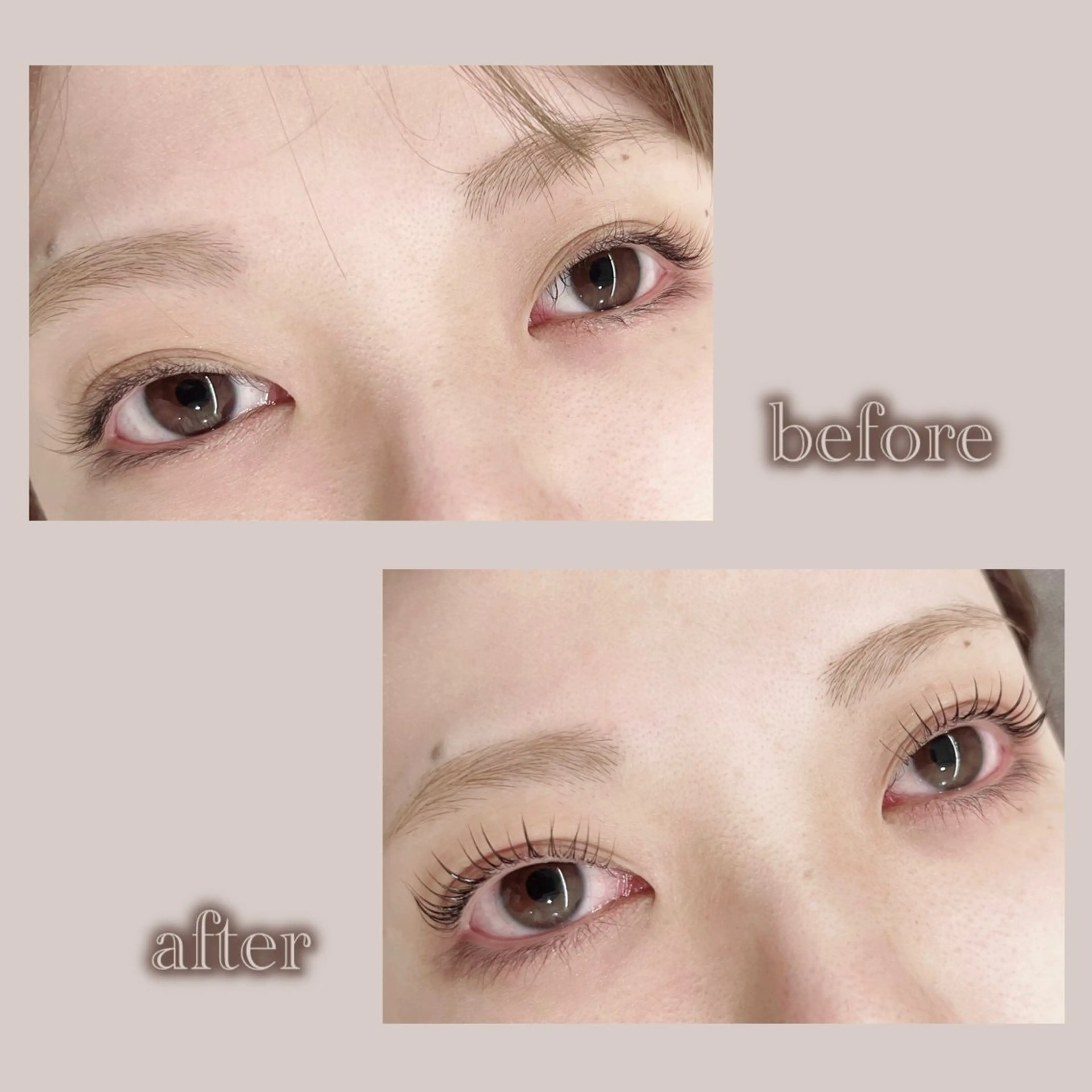 マツエク・マツパ パリジェンヌラッシュリフト 一重×まつ毛パーマ 桑原 華のマツエク・マツパデザイン