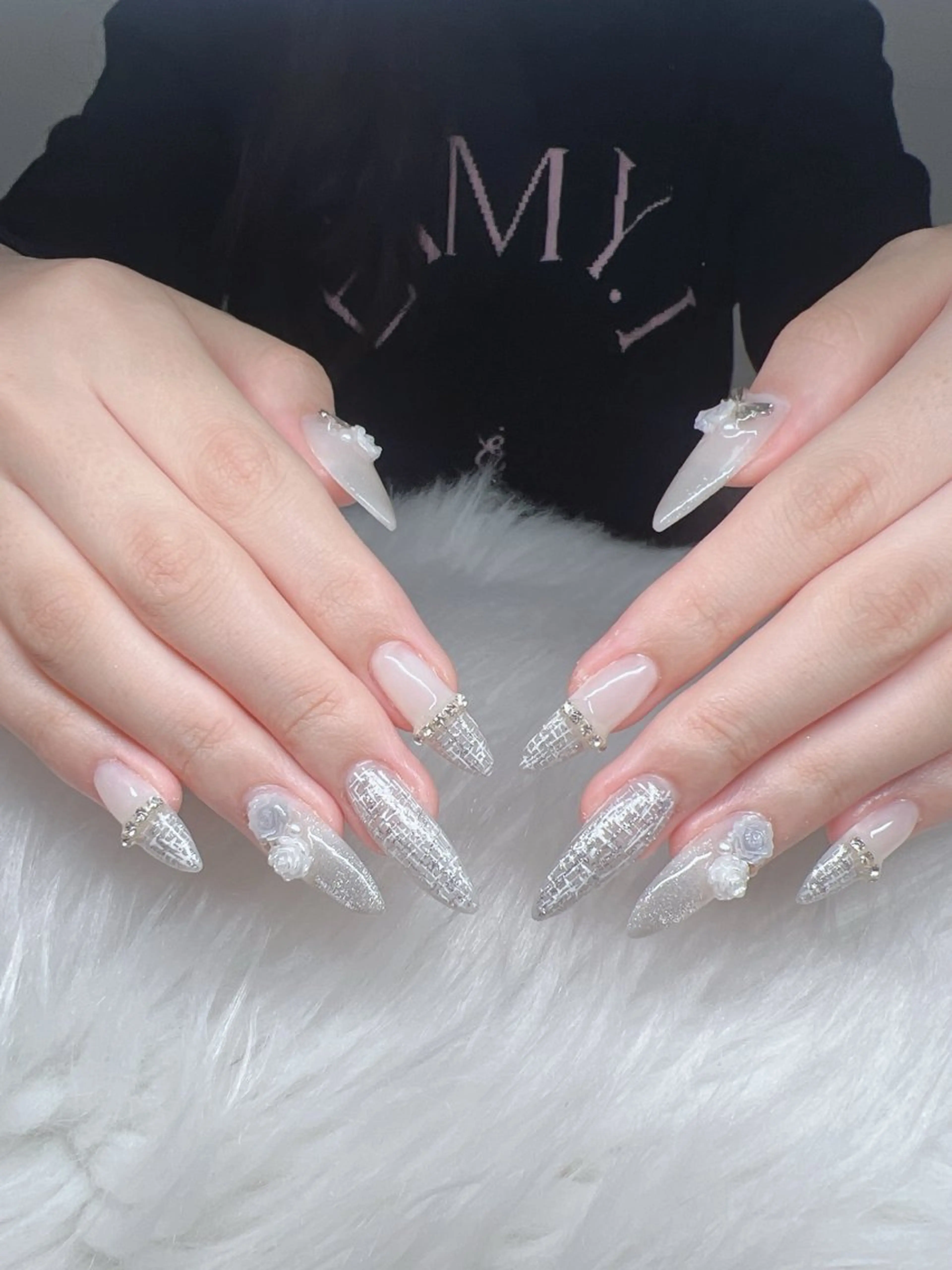 ネイル ハンドネイル Lee Nails チップ長さだし専門店のネイルデザイン
