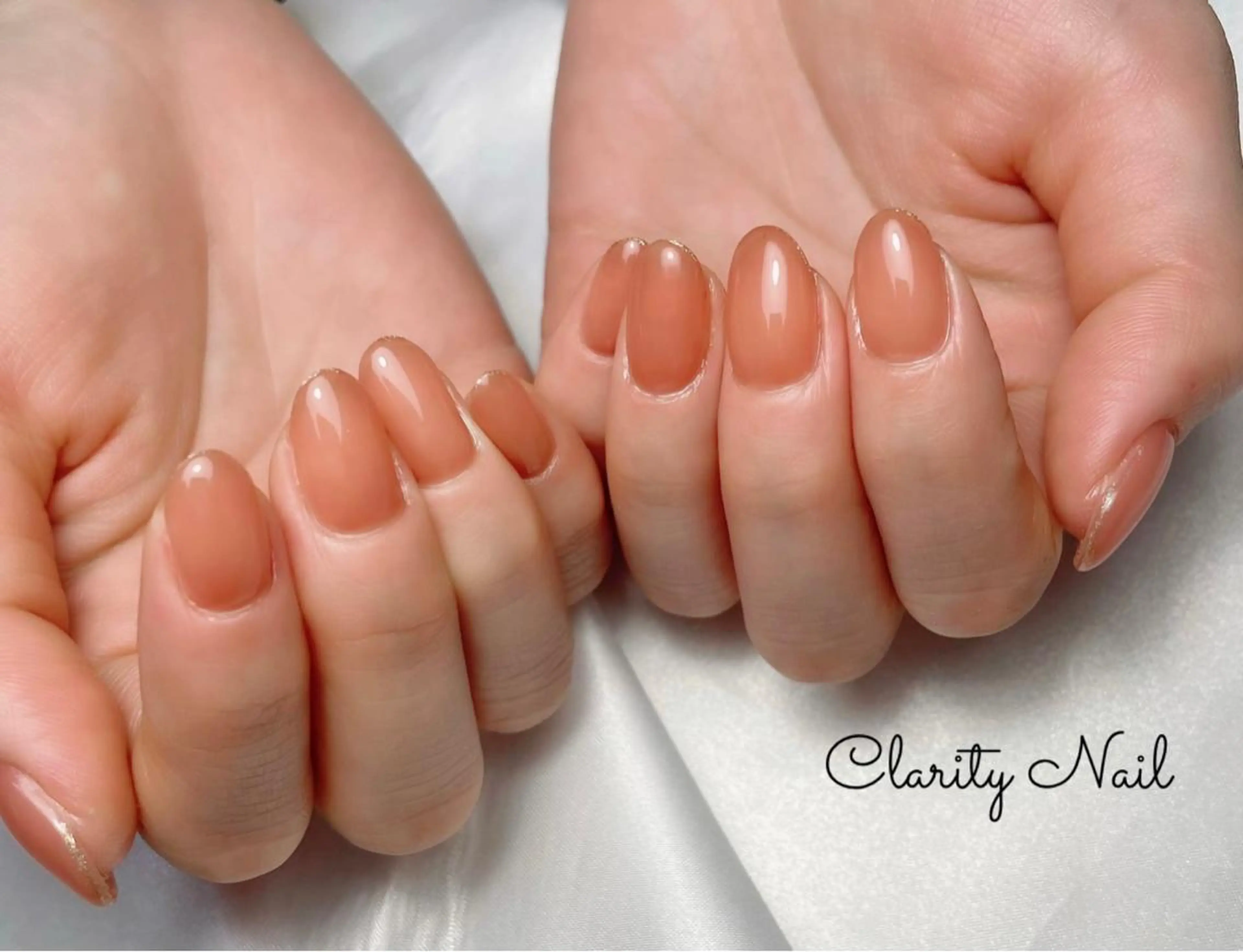 ネイル ラメ(グリッター) ワンカラーネイル ハンドネイル Clarity Nailのネイルデザイン