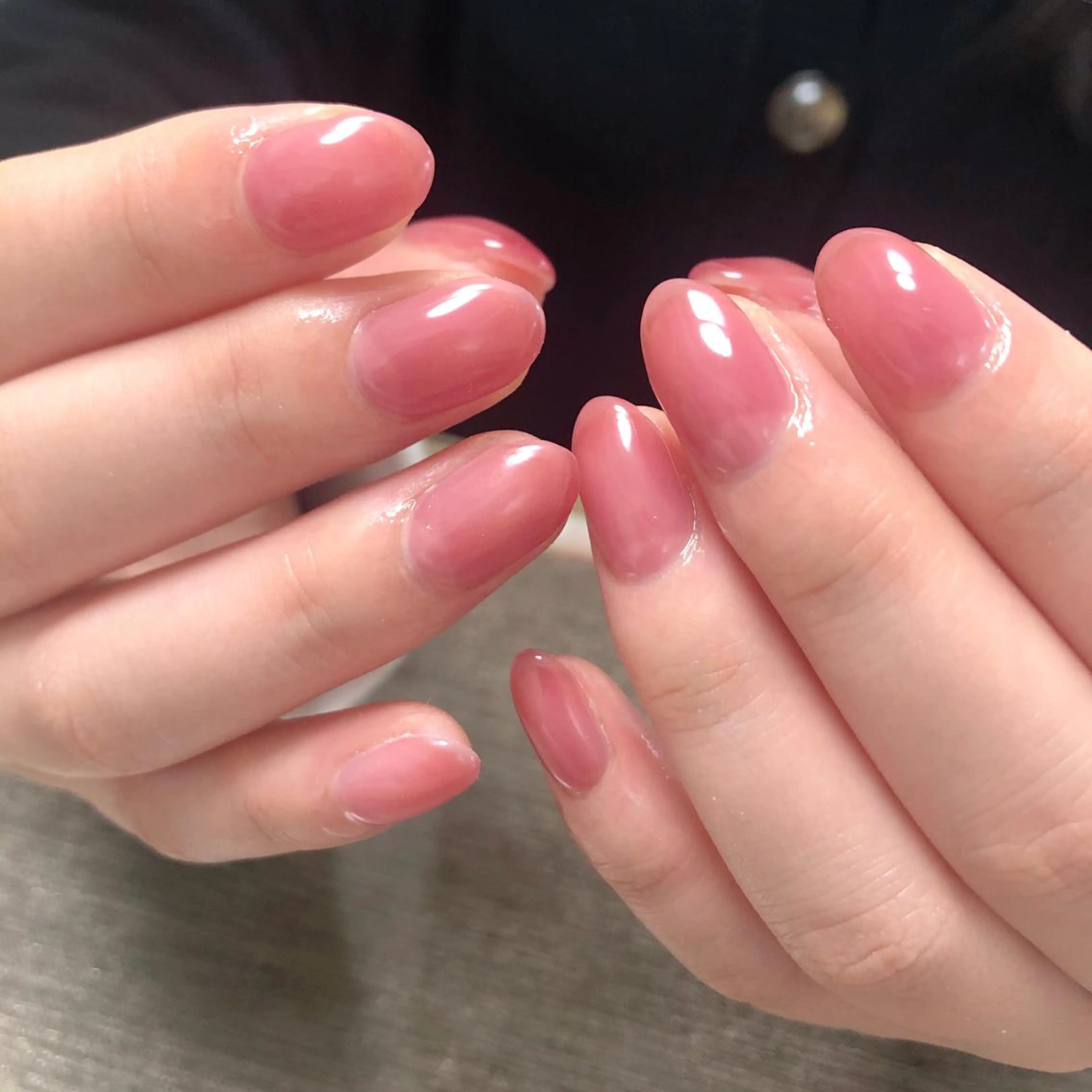 ネイル ワンカラーネイル ピンク mogunail &blowのネイルデザイン