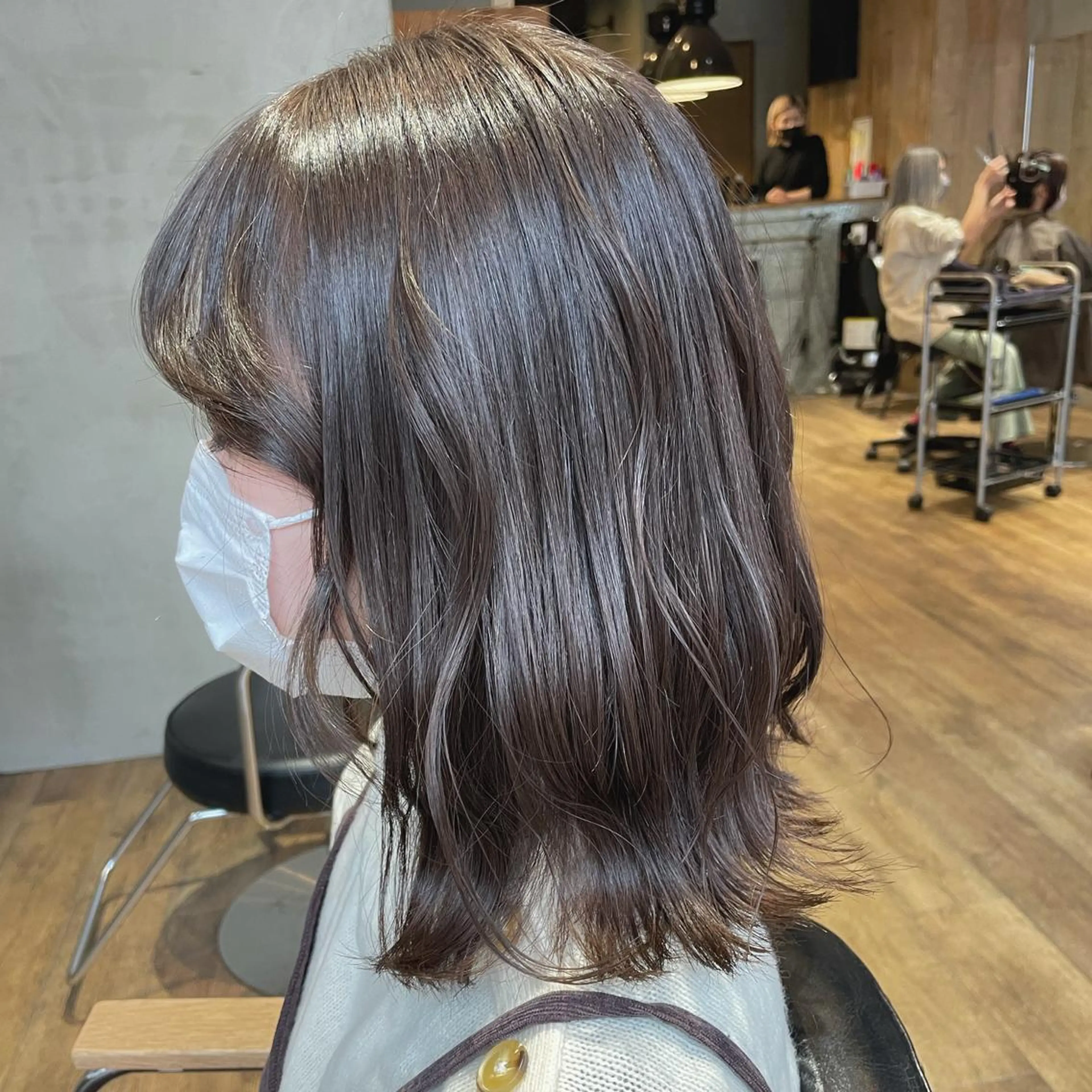 ミディアム カラー ヘアアレンジ 透明感カラー グレージュ La fith hair cheval　熊本店所属・【 Lafith 】 WAKOのヘアスタイル