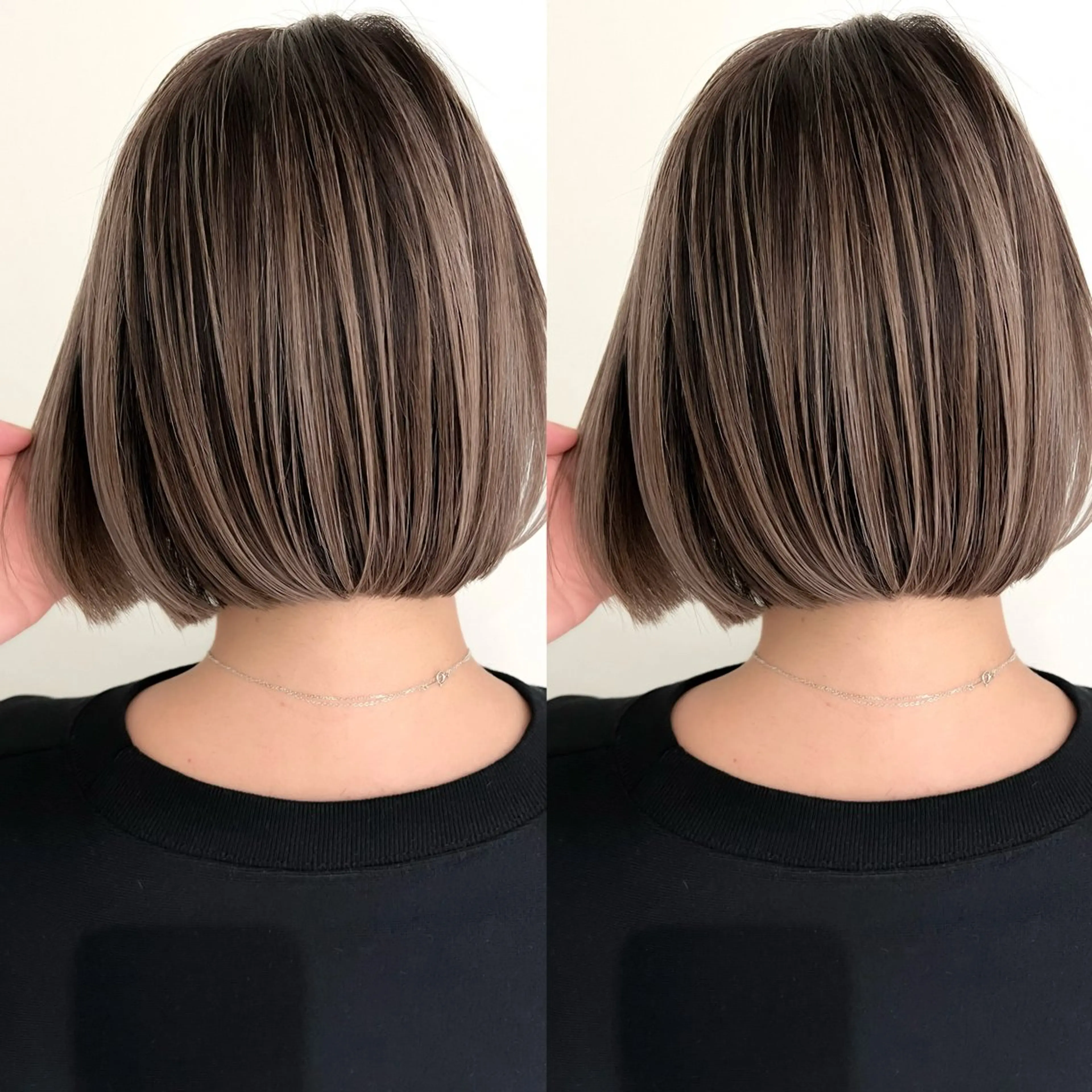 ショート カラー 小顔ボブ jilblanカホのヘアスタイル